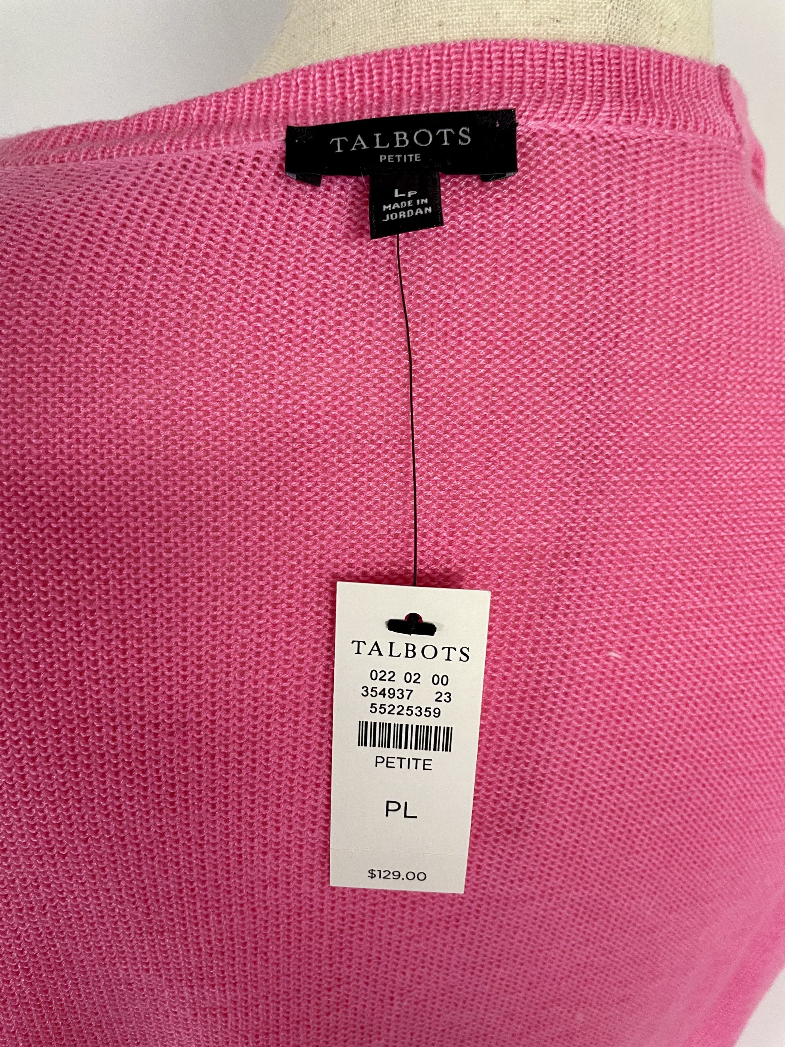 Talbots Talbots Noble Fringe Open Cardigan Sweater Petite Large Pink Size L / US 10 / IT 46 - 5 Thumbnail