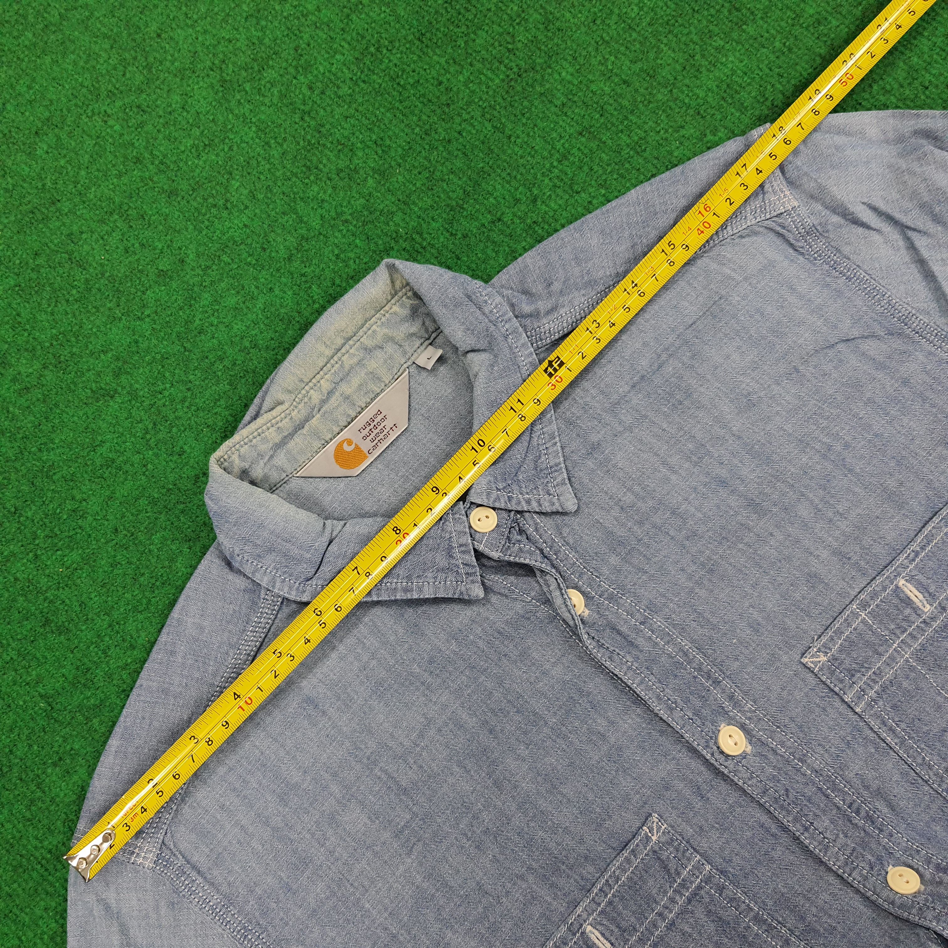 Carhartt × Vintage Vintage Carhartt Rugger Workwear Button Up Shirt Size US M / EU 48-50 / 2 - 10 Thumbnail