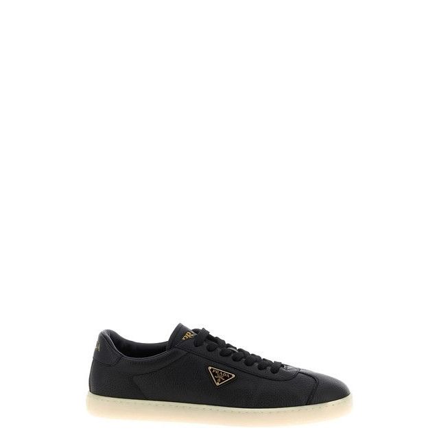 PRADA Downtown Black Leather Sneakers New & Authentic (Men's