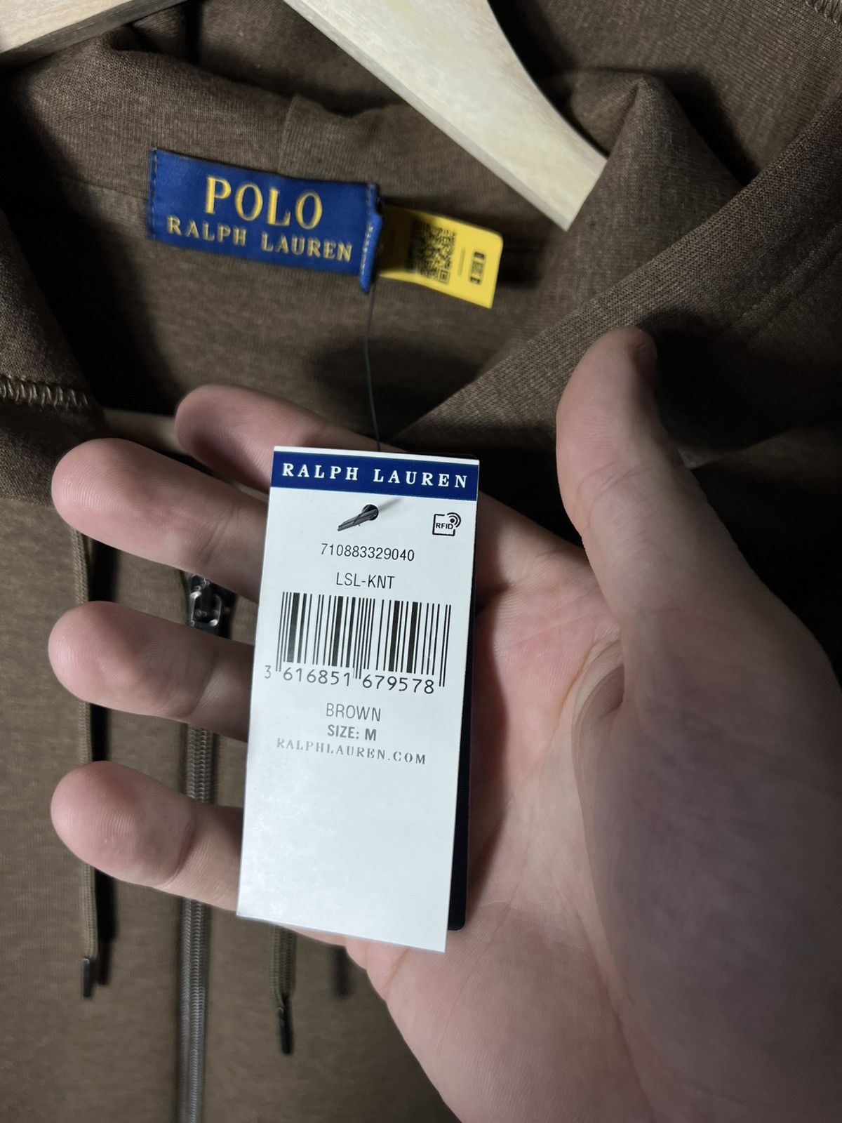Polo Ralph Lauren 🔥 Polo Ralph Lauren Full Zip Hoodie Brown Up Sweatshirt Size US M / EU 48-50 / 2 - 6 Thumbnail