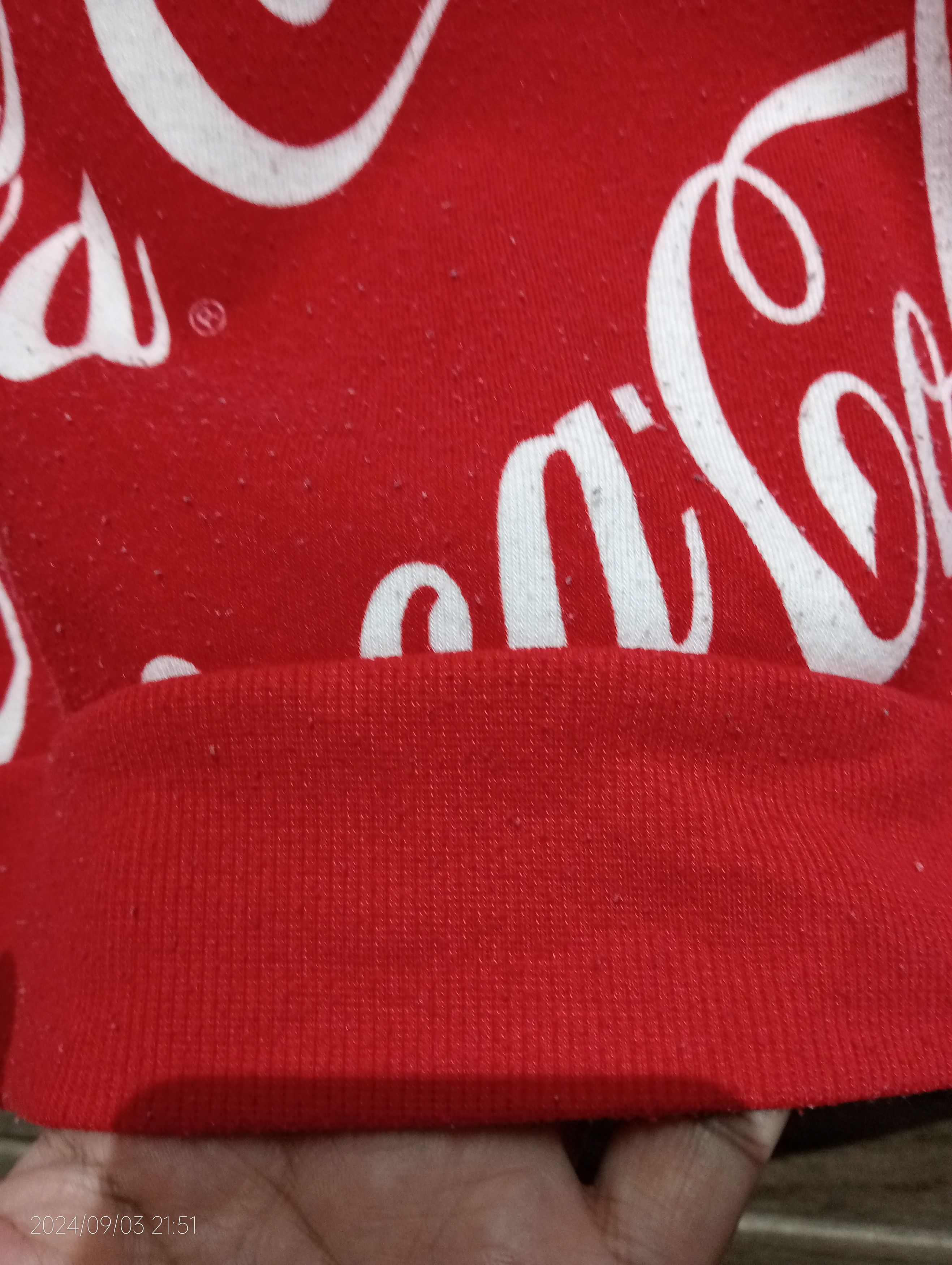 Coca Cola Coca-Cola Print All Over Pullover Hoodie Very Rare Size US L / EU 52-54 / 3 - 6 Thumbnail