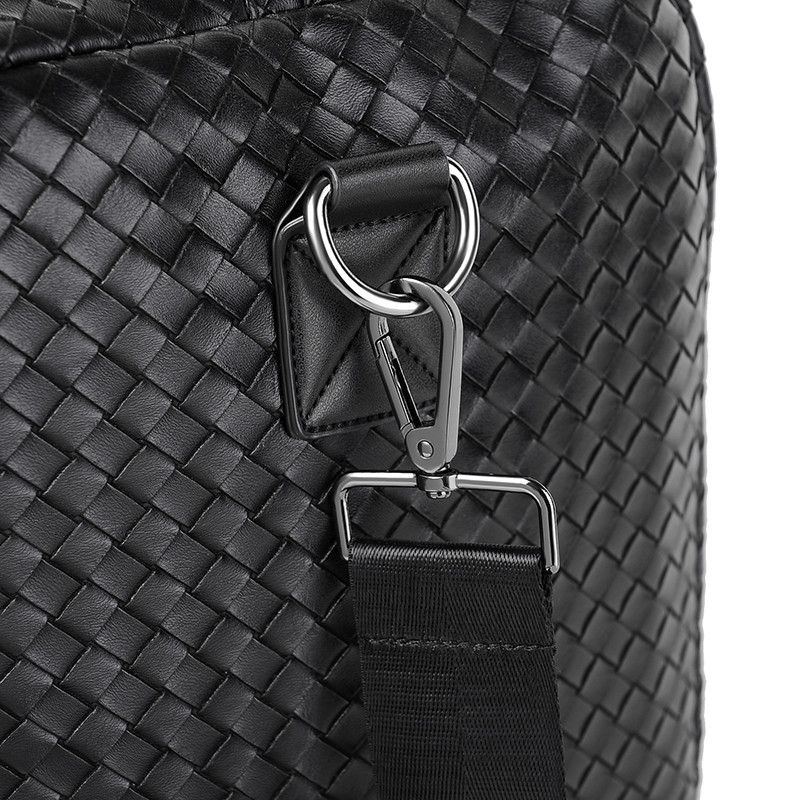 Japanese Brand × Vintage Outdoor retro woven travel duffle bag pu leather Size ONE SIZE - 4 Thumbnail