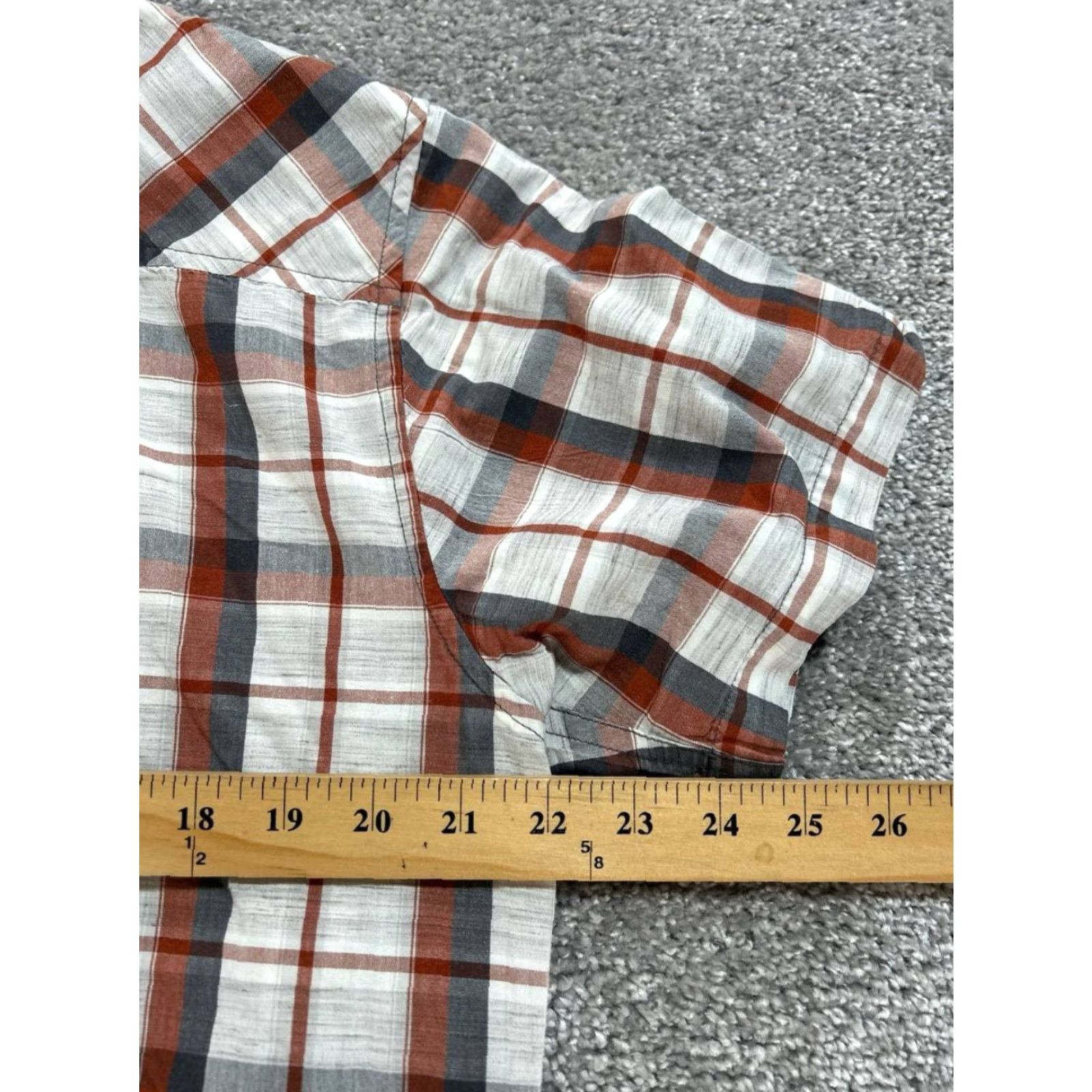 Prana prAna Shirt Mens Large Multicolor Plaid Cotton Pocket Button-Up Casual Outdoor Classic Modern Size US L / EU 52-54 / 3 - 7 Thumbnail