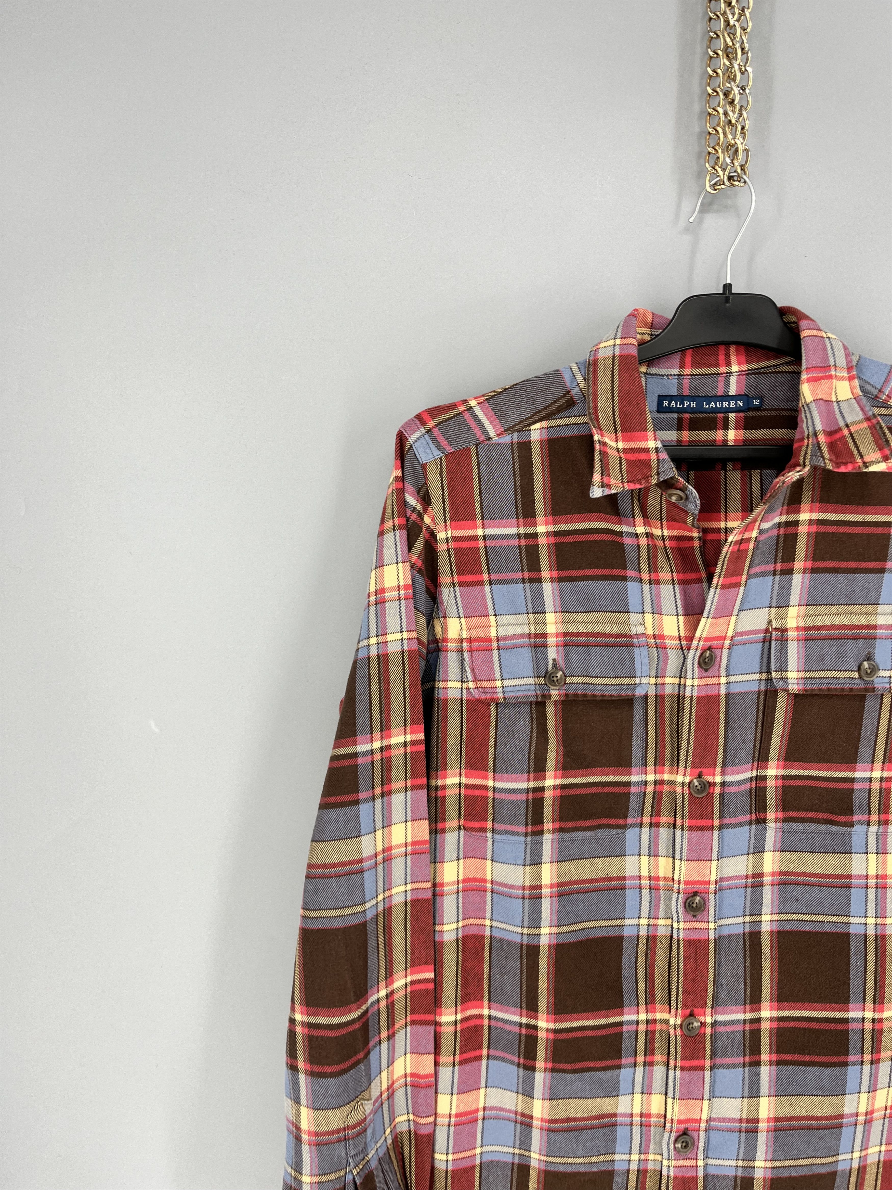 Flannel Vintage Flannel Polo Raplh Lauren Plaid Shirt Travis style Size US S / EU 44-46 / 1 - 4 Thumbnail