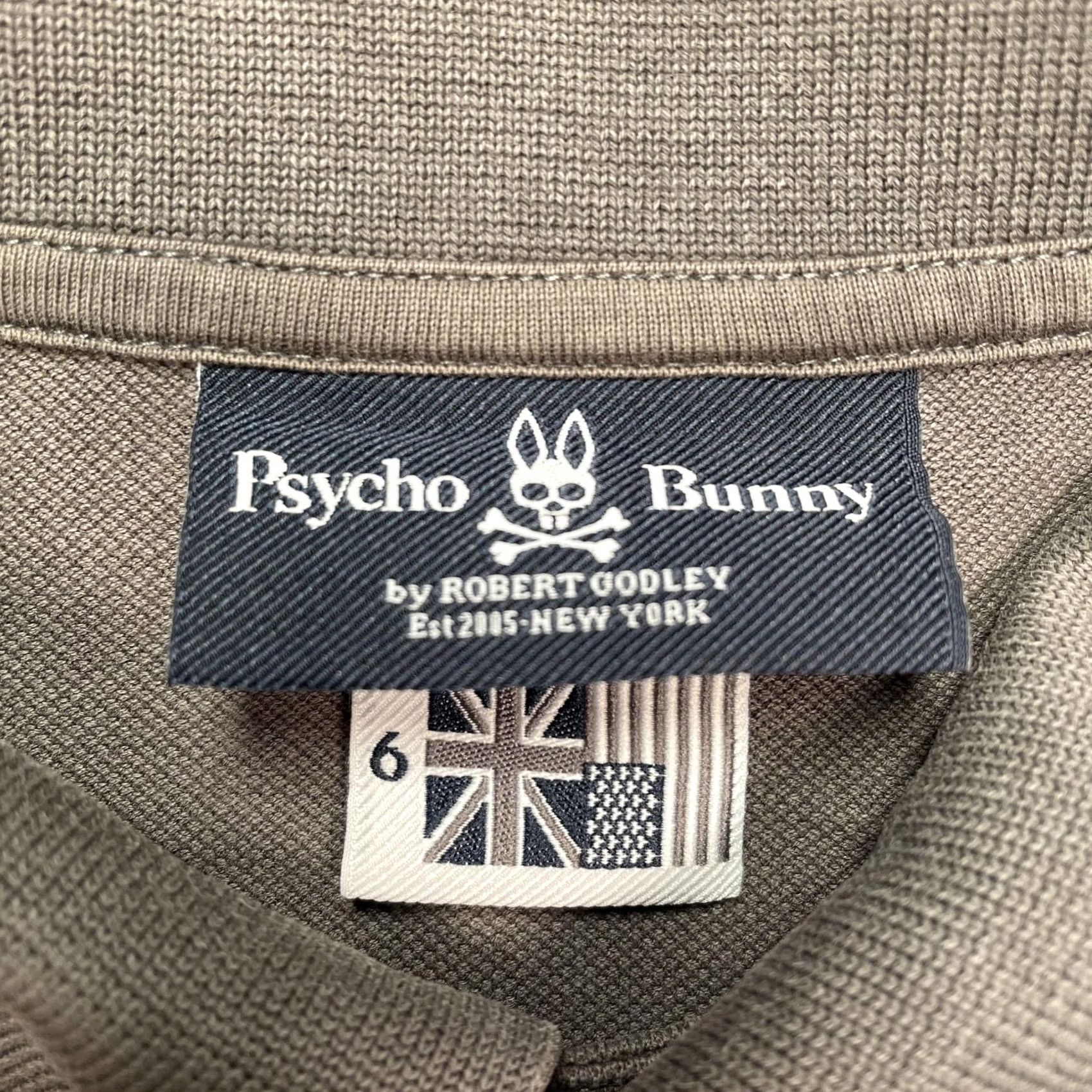 Psycho Bunny Psycho Bunny Polo Shirt Mens 2XL Gray Pima Cotton Embroidered Skull Logo Short Sleeve Polo Shirt Size US XXL / EU 58 / 5 - 2 Thumbnail