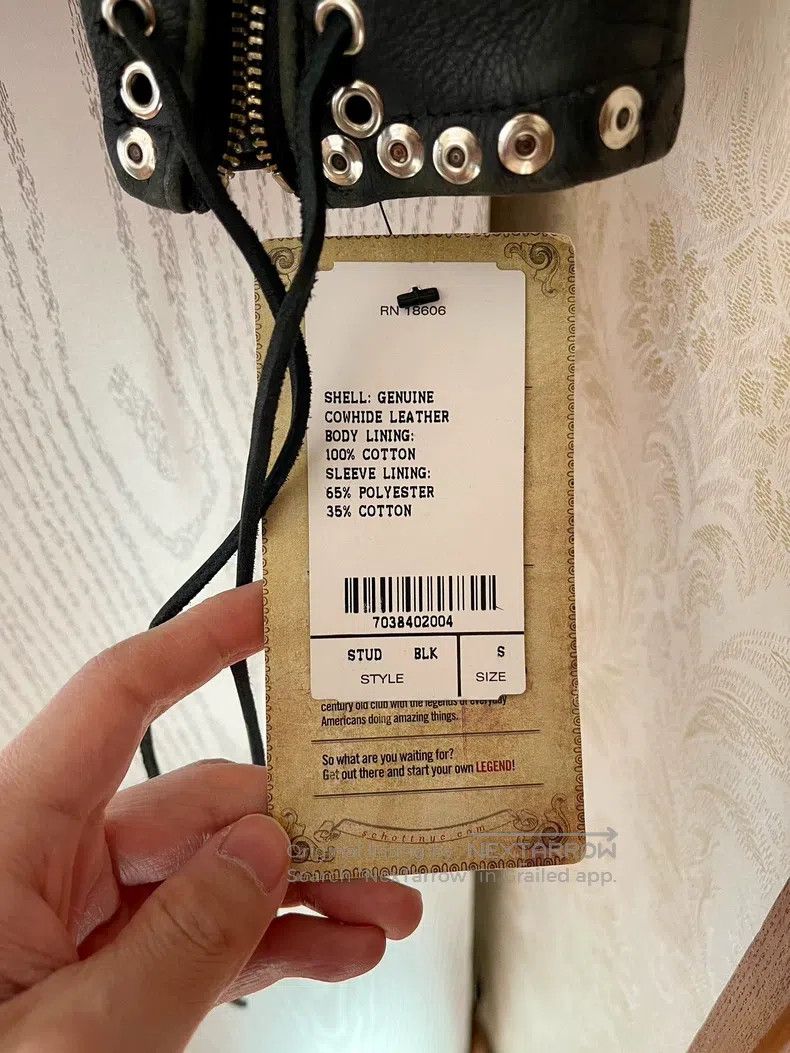 Schott Schott Rivets are used to make old leather clothes Size US XS / EU 42 / 0 - 3 Thumbnail