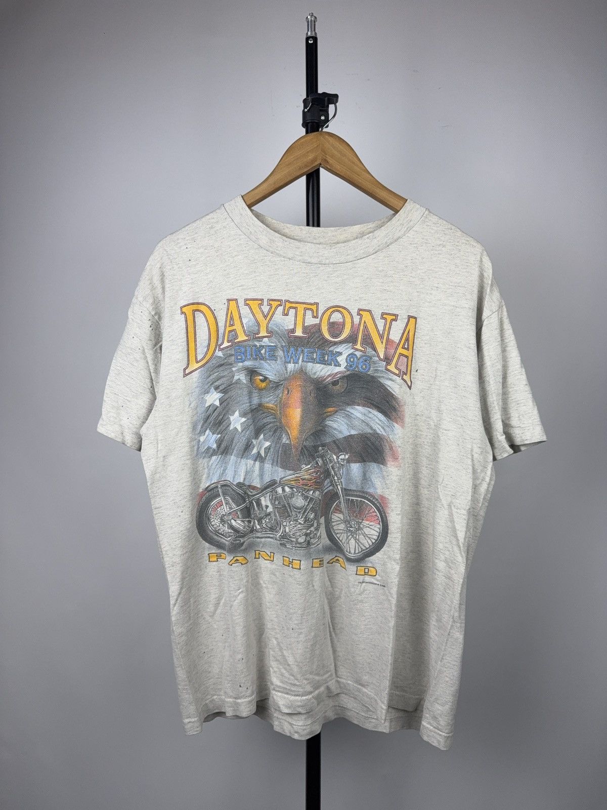 Vintage Vintage 1996 Daytona Bike Moto Week Biker Eagle T Shirt Size US L / EU 52-54 / 3 - 1 Thumbnail