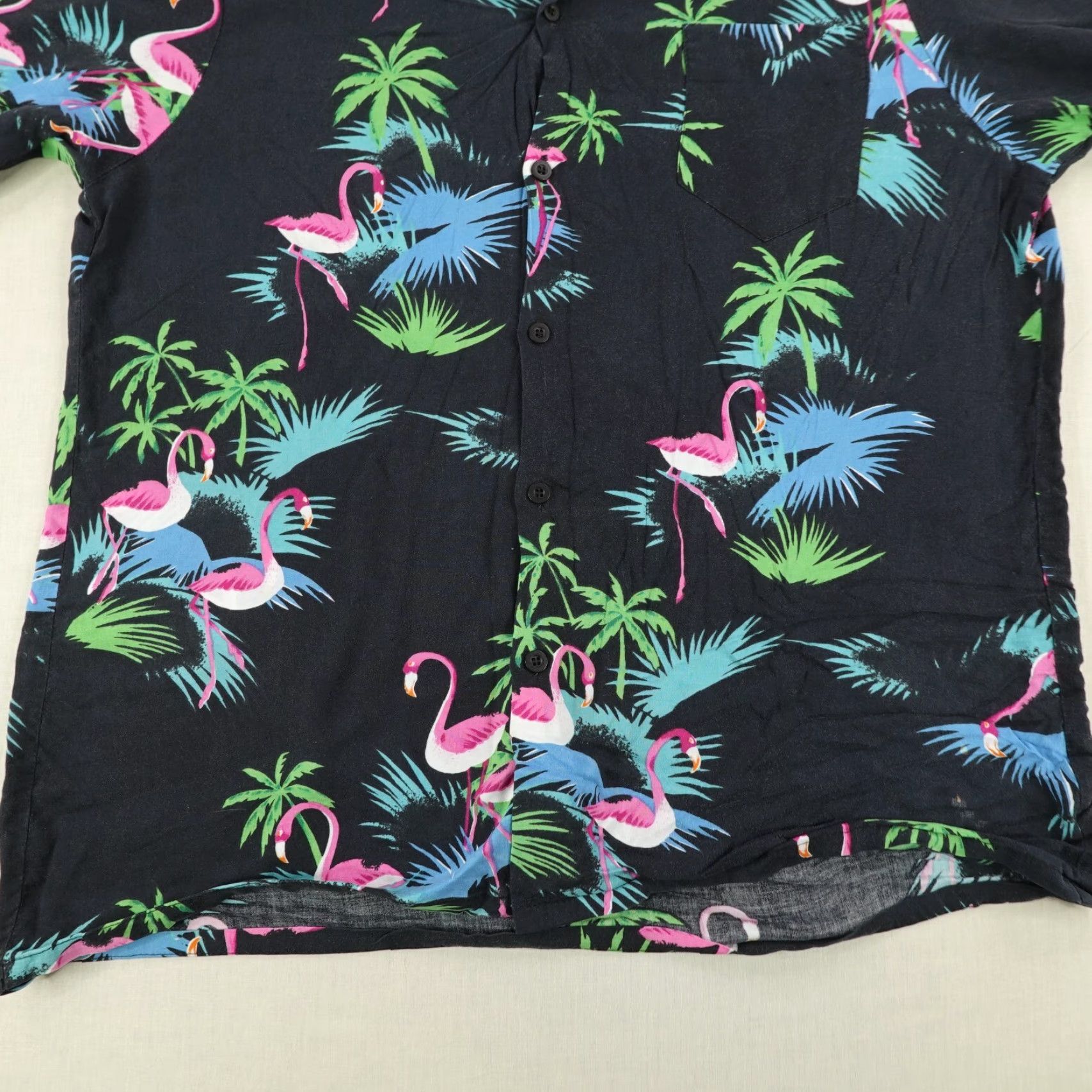 Vintage VINTAGE Frank Shirt Mens XL Short Sleeve Hawaiian Aloha Beach Tropical Casual Button-Up Black 90s Size US XL / EU 56 / 4 - 4 Thumbnail