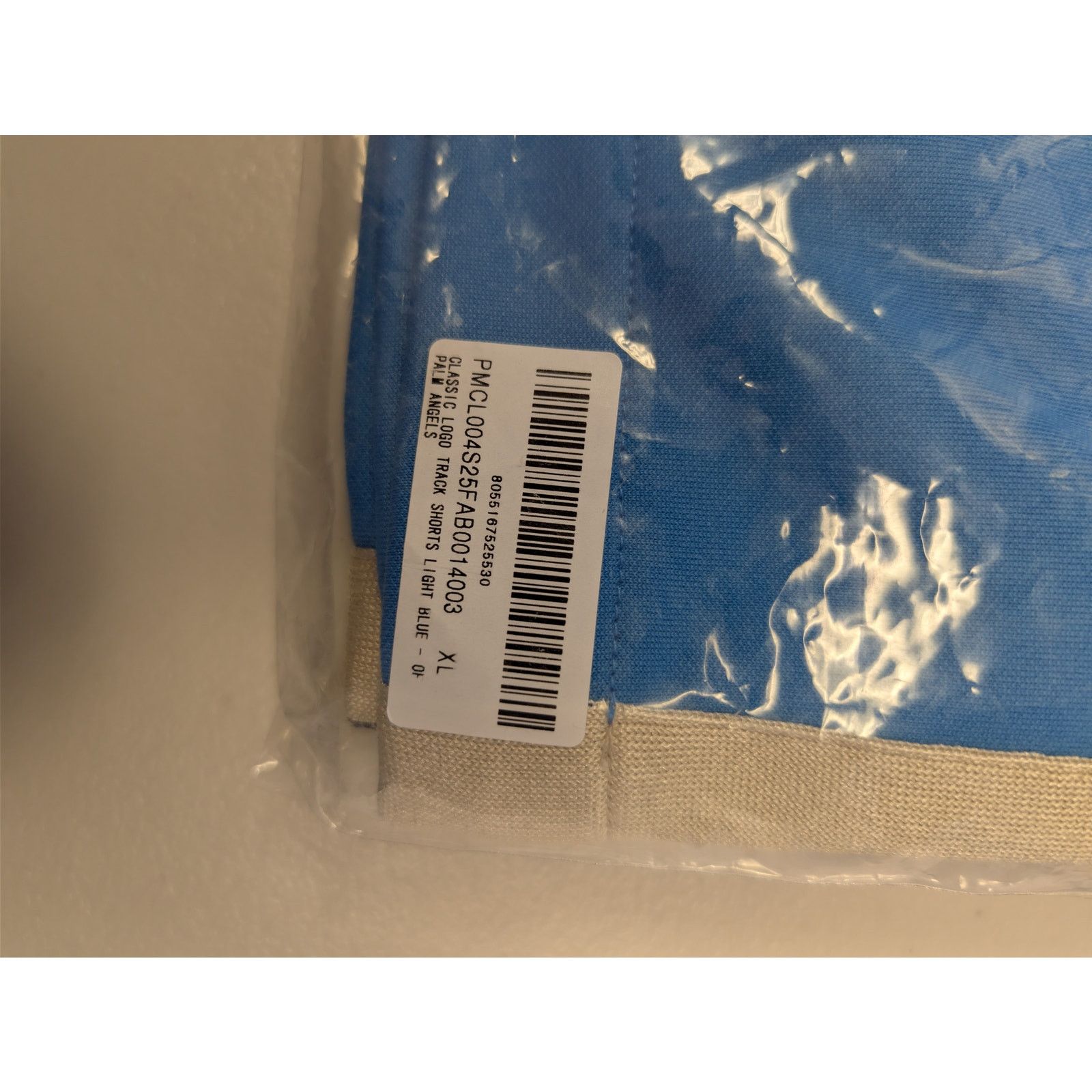 Palm Angels o1rshd1 Classic Logo Track Shorts in Light Blue / Off-White Size US 36 / EU 52 - 21 Thumbnail