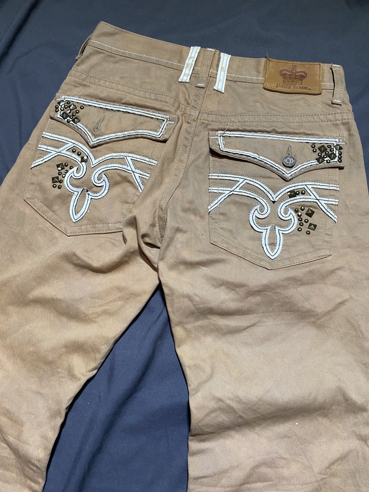 If Six Was Nine Pasta Denim Regular Pants Size US 29 - 2 Thumbnail