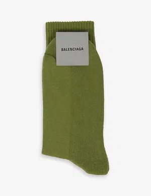 o1in1g0924 Size: S Tennis Socks in Green