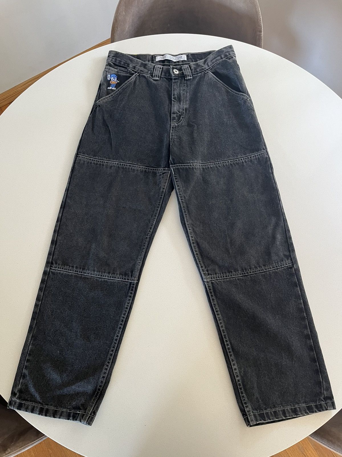 Polar Skate Co. Polar Skate Co. ‘93! Double Knee Work Pant Black Size US 30 / EU 46 - 2 Thumbnail