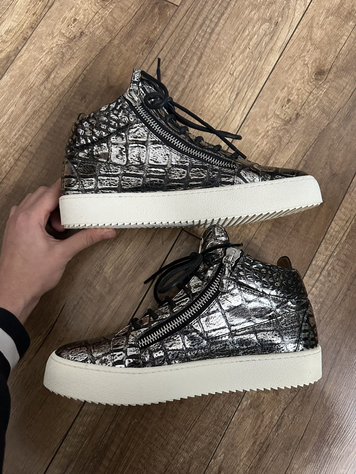 Giuseppe Zanotti Giuseppe Zanotti Kriss High Top Sneakers Shoes Size US 9 / EU 42 - 5 Thumbnail