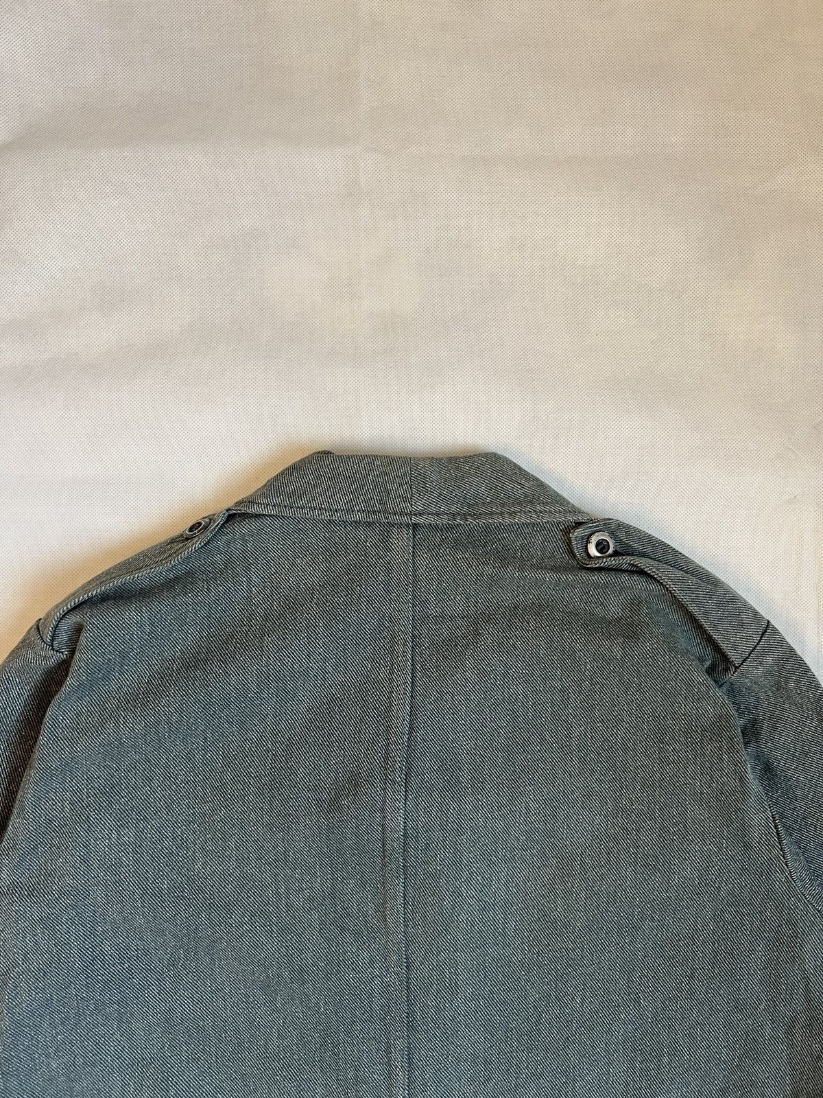 Vintage 50's Swedish Army Military Heavy Denim Work Jacket Size US L / EU 52-54 / 3 - 16 Thumbnail