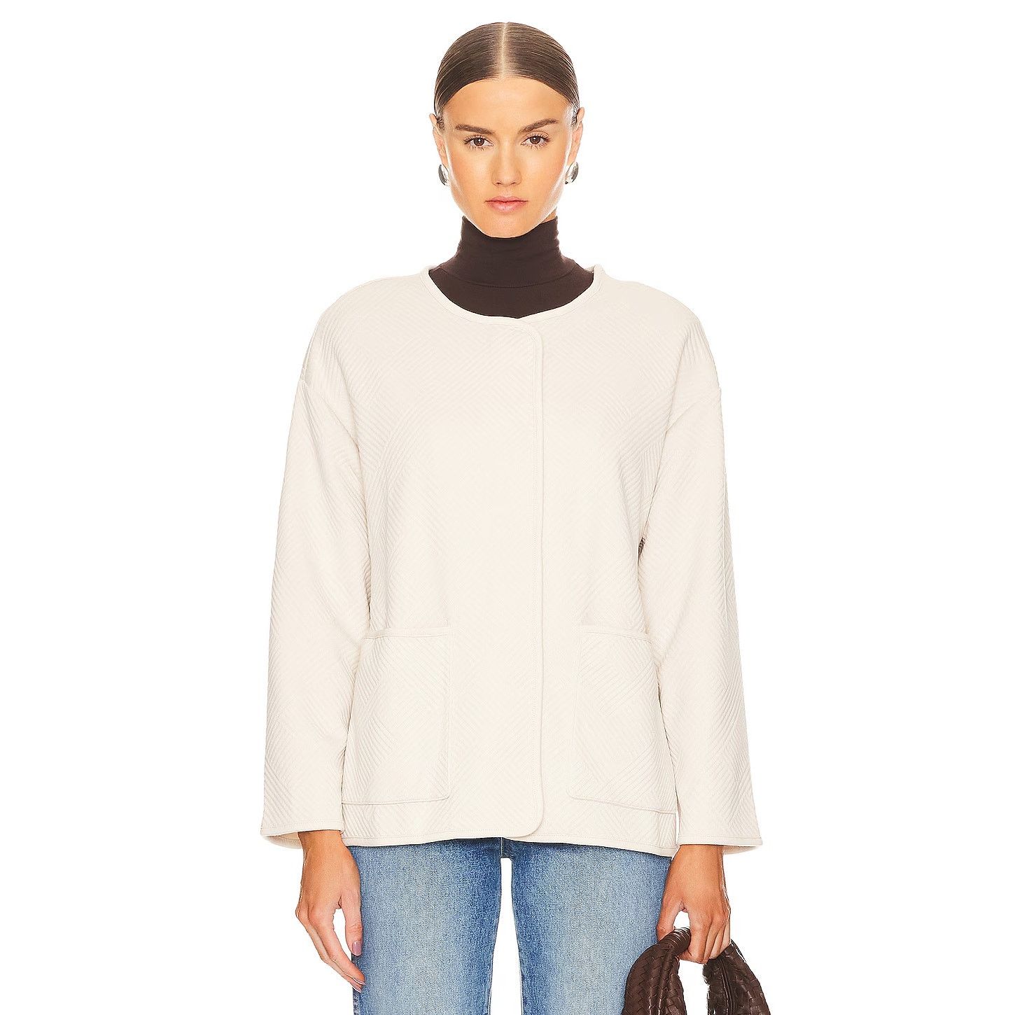 Sanctuary NWT Sanctuary x Revolve Cream Paris Snap Button Jacket Small Size S / US 4 / IT 40 - 1 Thumbnail