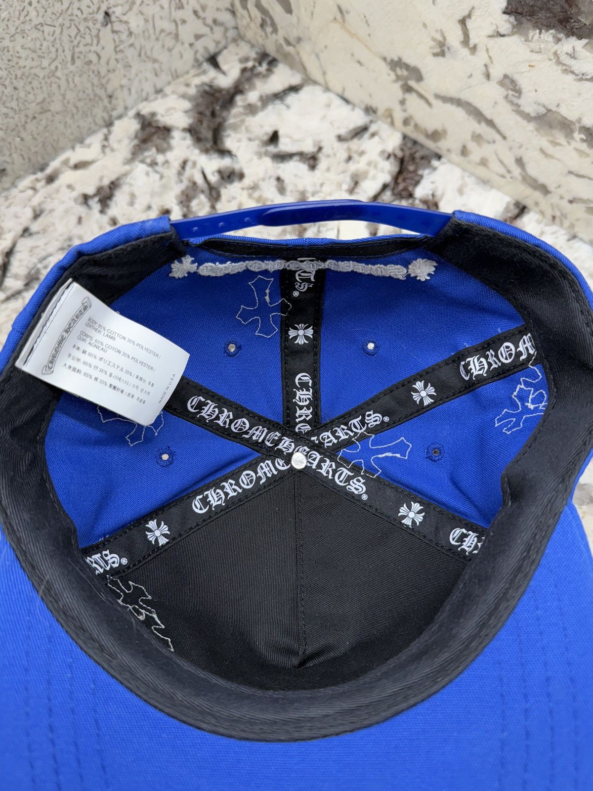 Chrome Hearts Chrome Hearts Cross Patch Hat Blue White Baseball Cap Size ONE SIZE - 16 Thumbnail