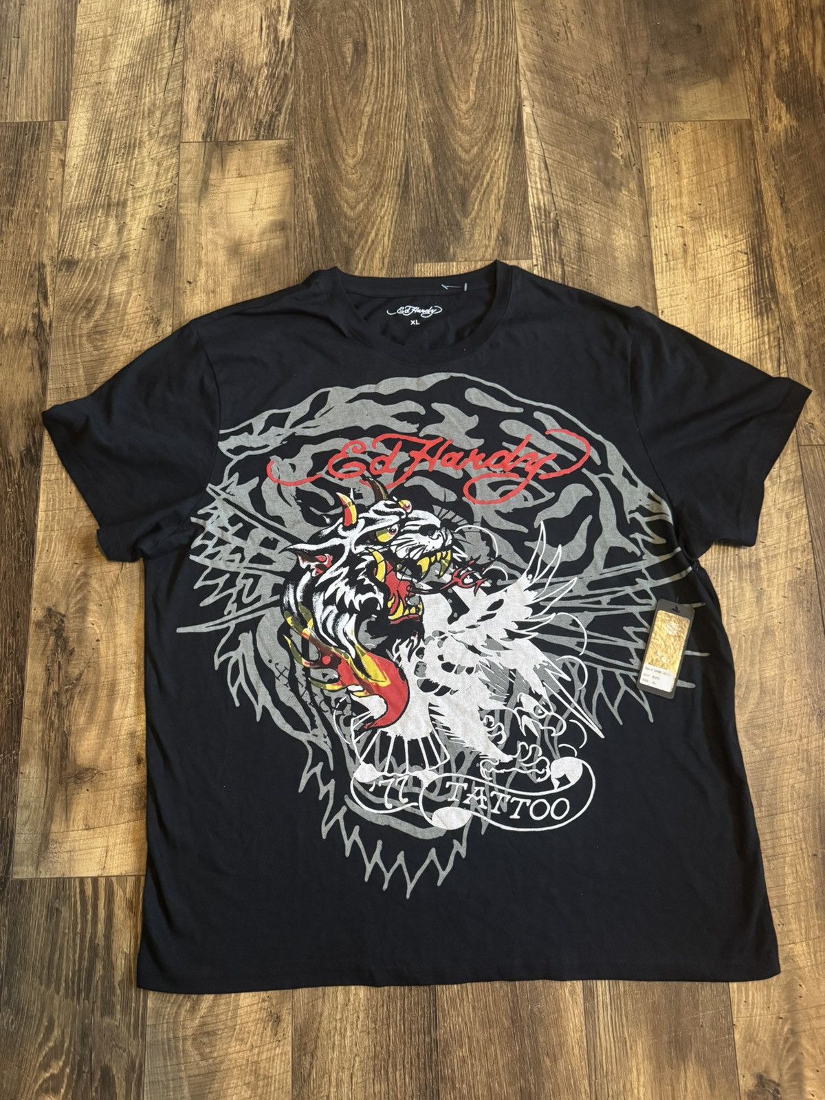 Ed Hardy Ed Hardy Tiger Graphic Shirt New W/ Tags Size US XL / EU 56 / 4 - 1 Thumbnail