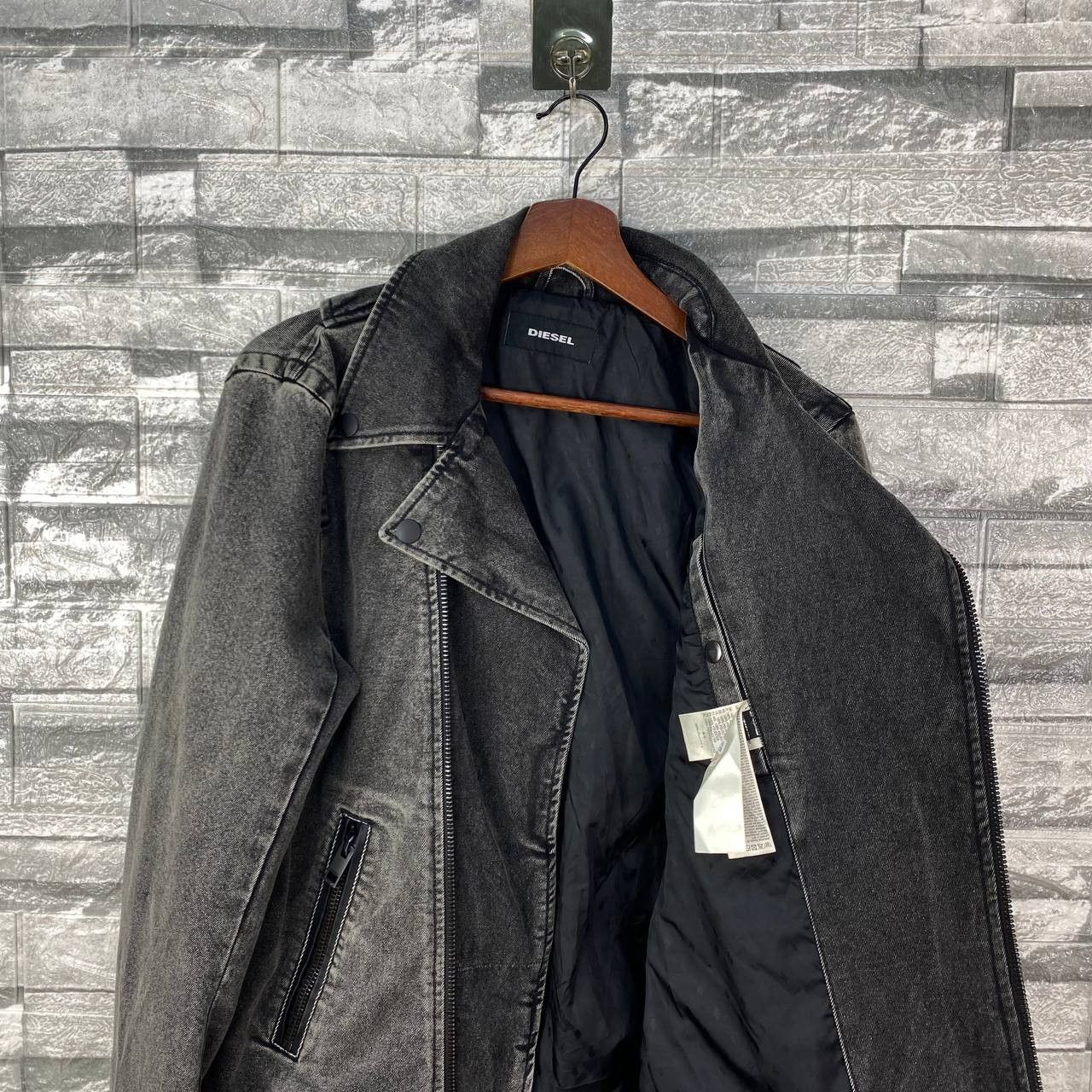 Diesel DIESEL BIKER JACKET FADED BLACK MEDIUM Size US M / EU 48-50 / 2 - 12 Thumbnail