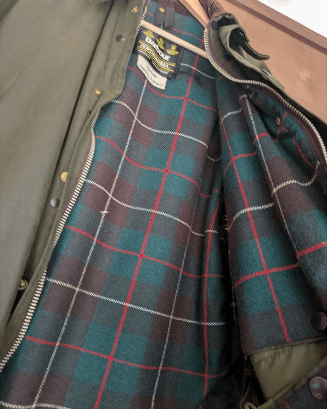 Barbour Excellent Condition★ 1980s Barbour NORTHUMBRIA C40 3 Crest Size US L / EU 52-54 / 3 - 14 Thumbnail