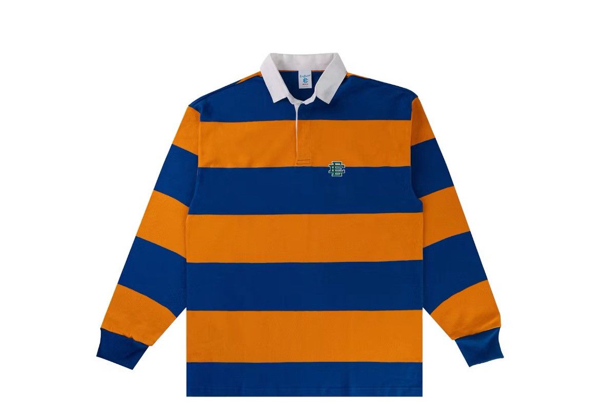 Eric Emanuel Eric Emanuel Orange & blue rugby polo shirt large Size US L / EU 52-54 / 3 - 1 Thumbnail