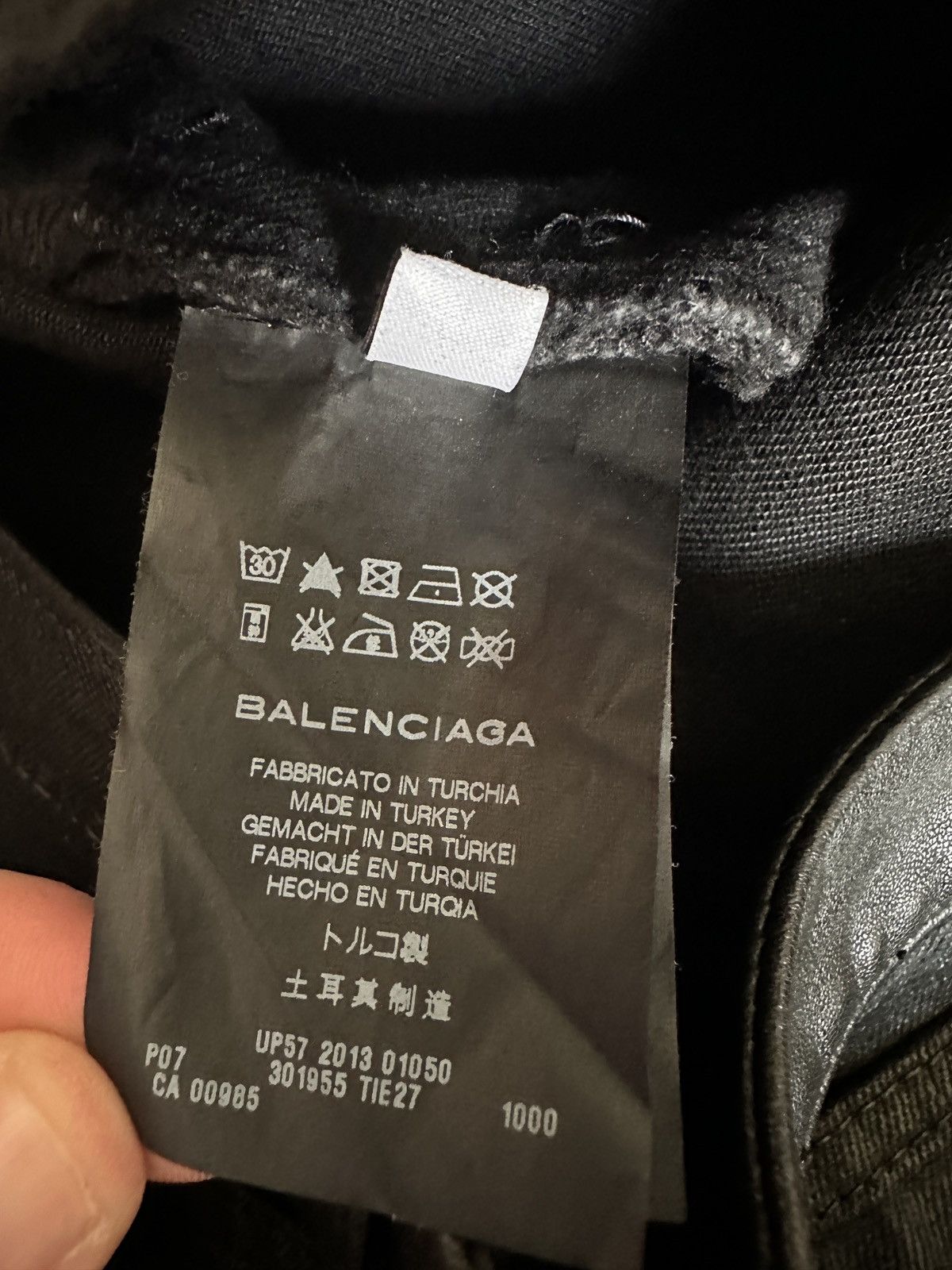 Balenciaga Balenciaga black wax coated Size US 31 - 8 Thumbnail