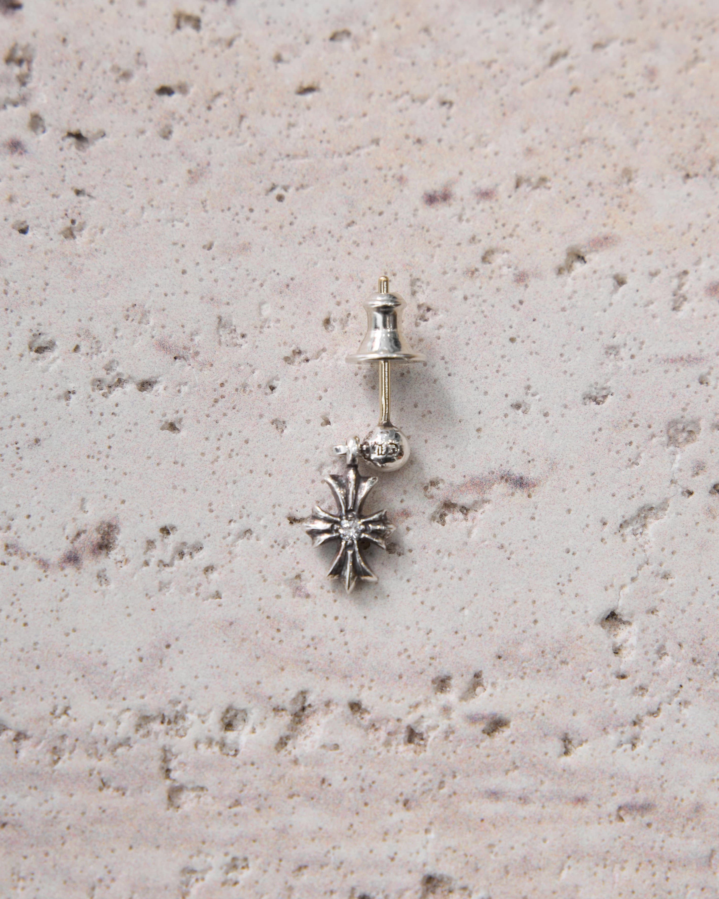 Chrome Hearts Chrome Hearts Tiny E silver diamond earring Size ONE SIZE - 8 Thumbnail