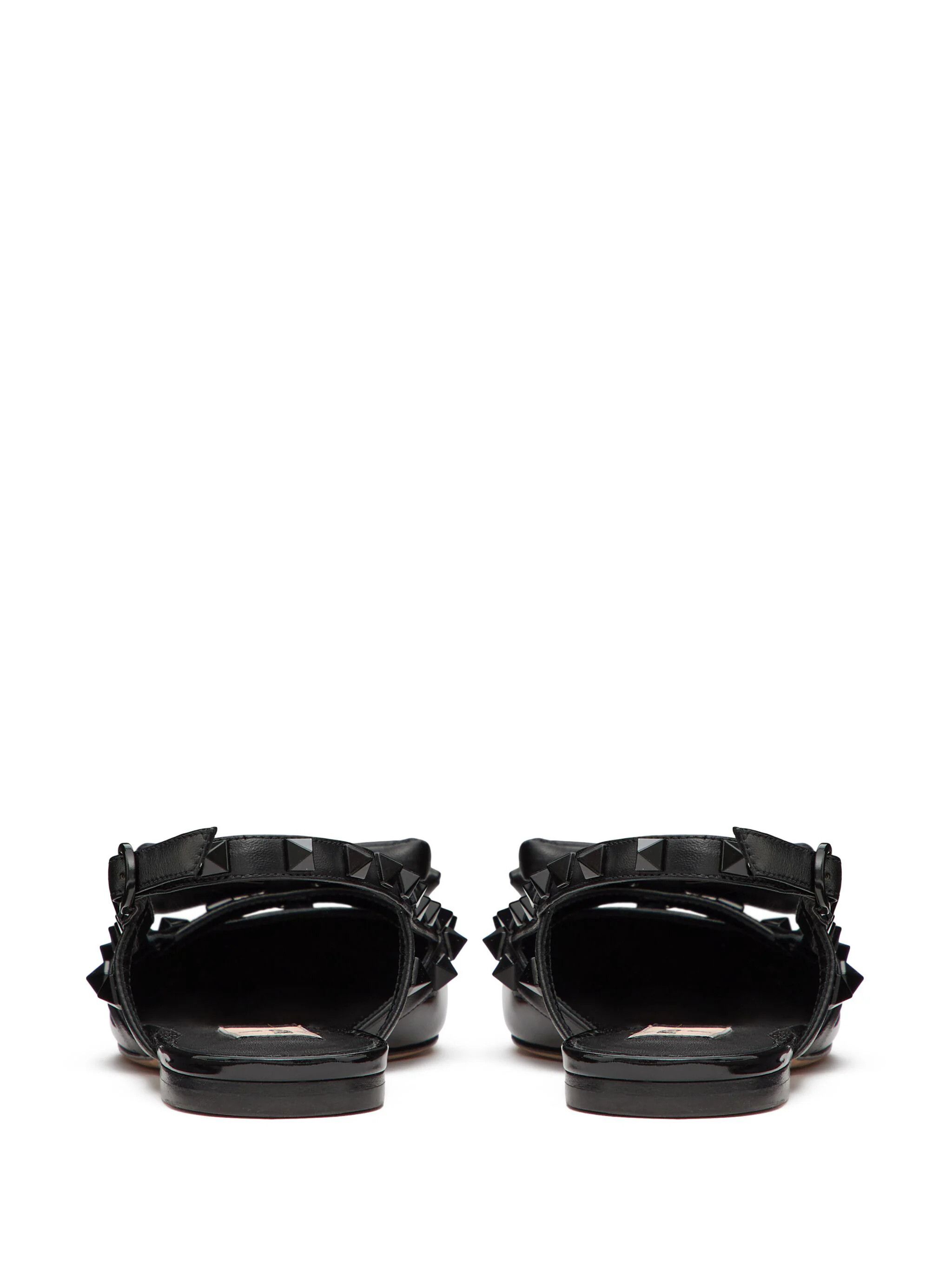 Valentino o1s22i1n0924 Rockstud Bow Slingback Ballerina Flats Size US 9 / IT 39 - 3 Thumbnail