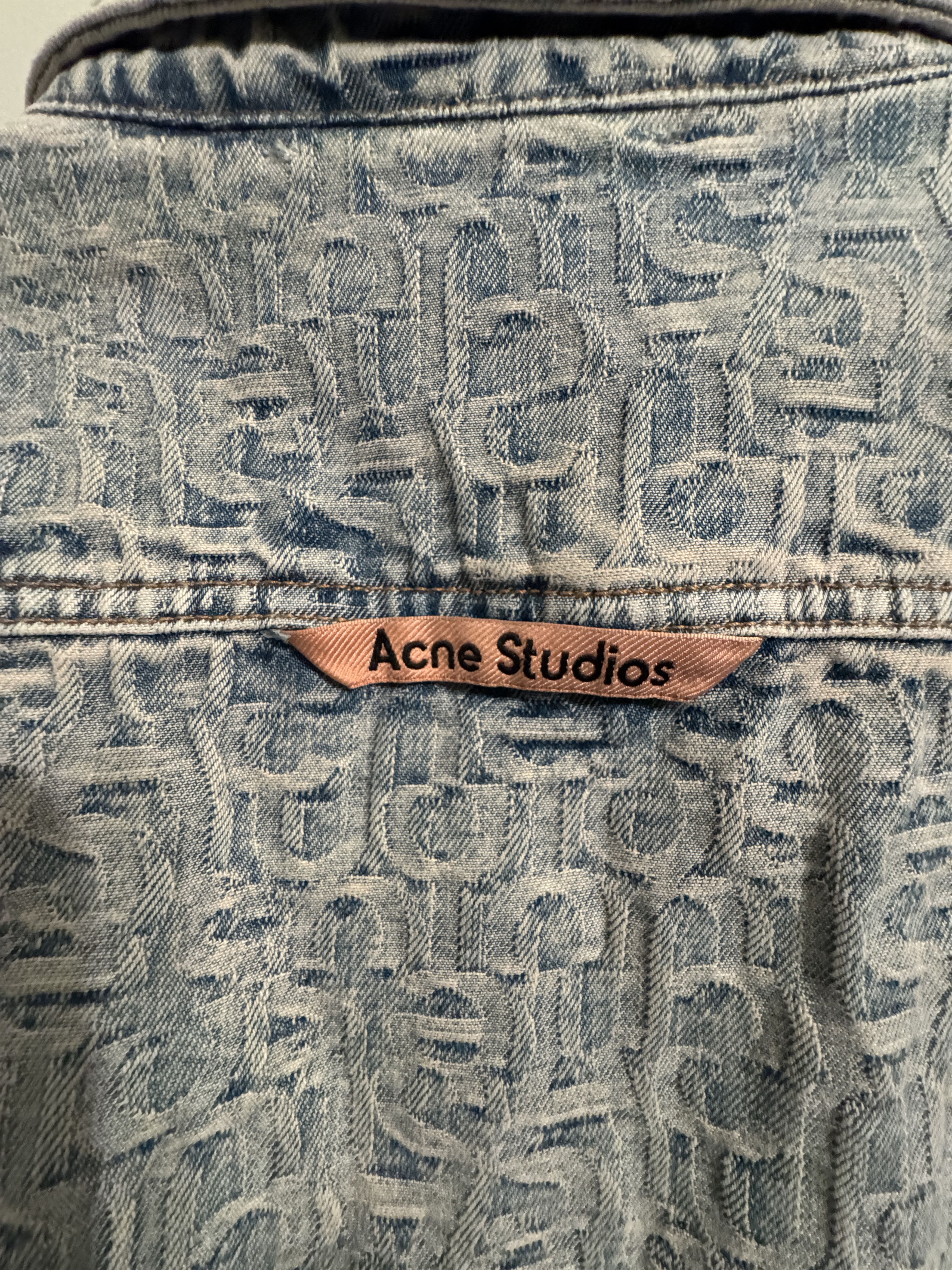 Acne Studios MONOGRAM DENIM SHIRT - RELAXED FIT Size US M / EU 48-50 / 2 - 3 Thumbnail