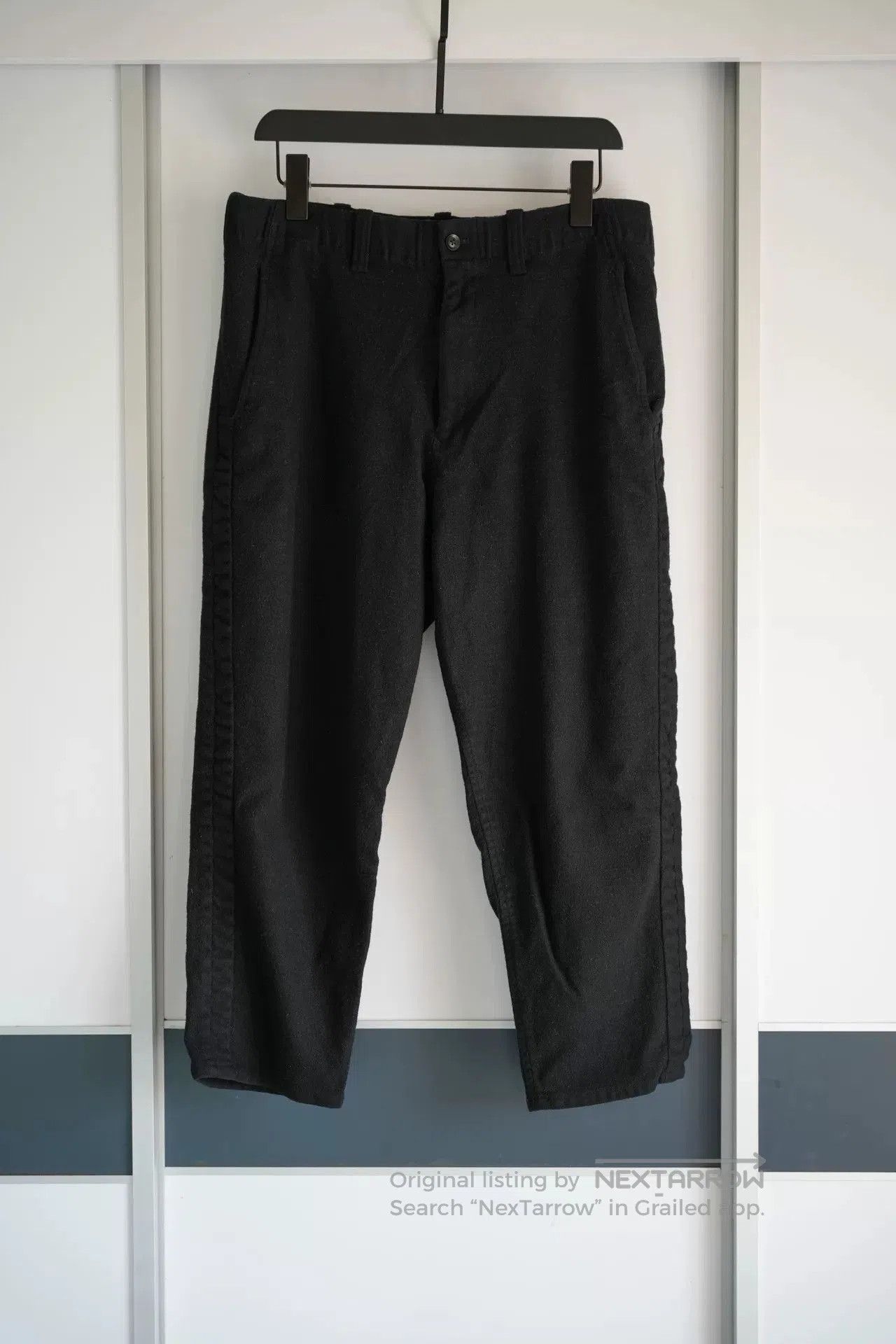 Yohji Yamamoto Yohji Yamamoto Black Wool Trousers. Size US 42 / EU 58 - 1 Thumbnail