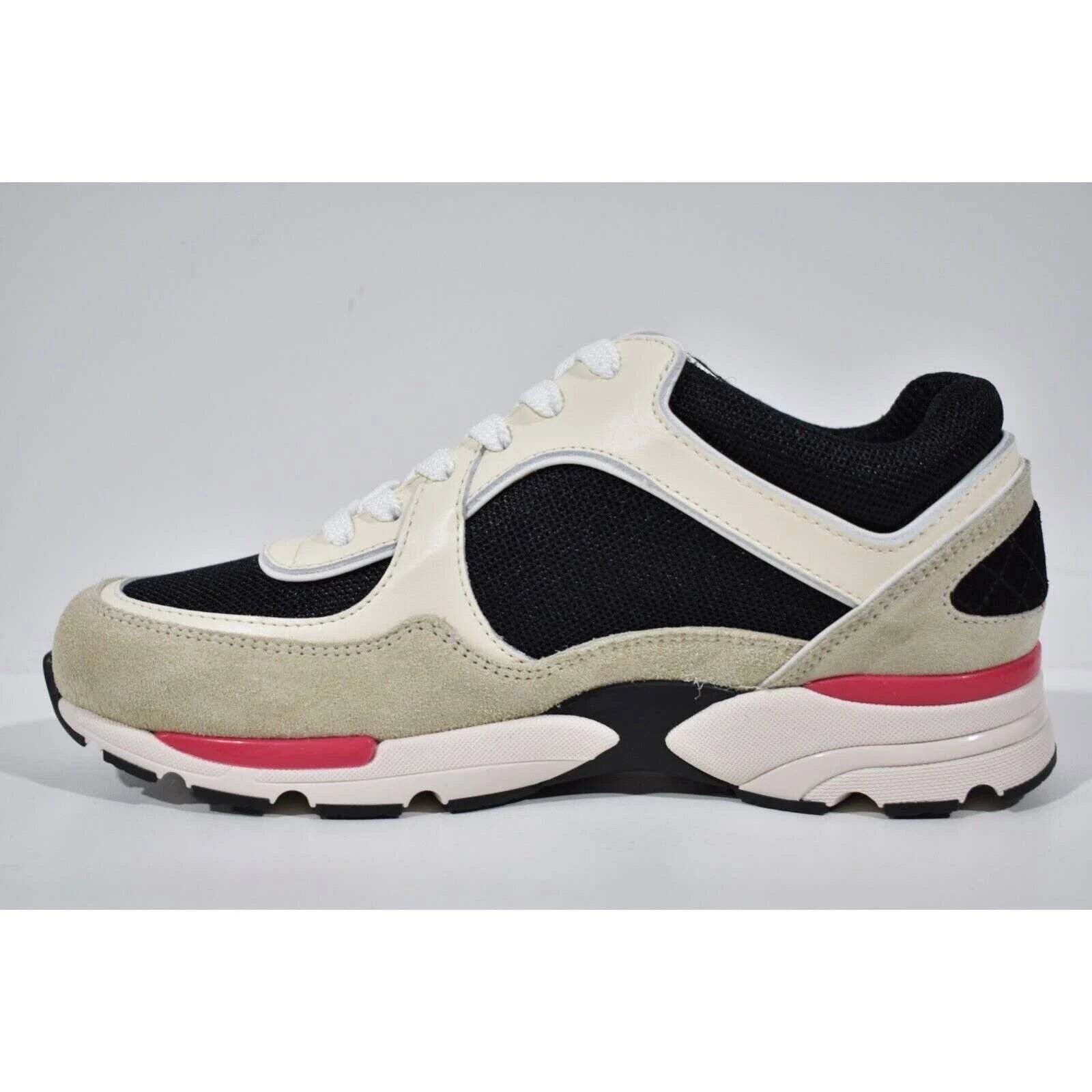 Chanel Chanel 22S Ivory Red Mesh CC Logo Tie Flat Runner Sneaker 41 Size US 11 / IT 41 - 9 Thumbnail