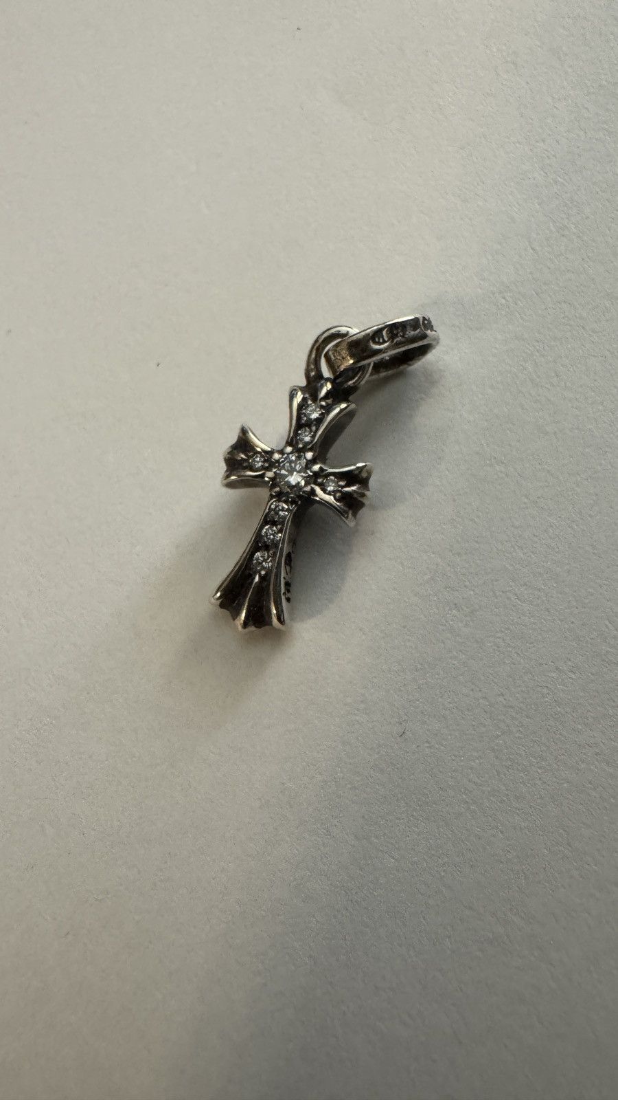 Chrome Hearts Chrome Hearts Pave Diamond Baby Fat Cross Size ONE SIZE - 1 Thumbnail