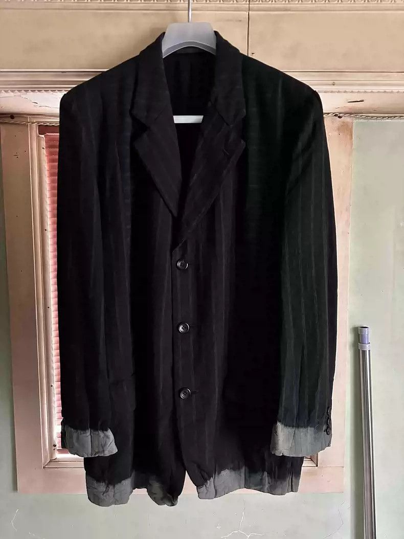 comme des garcons bleaching period runway jacket-2506