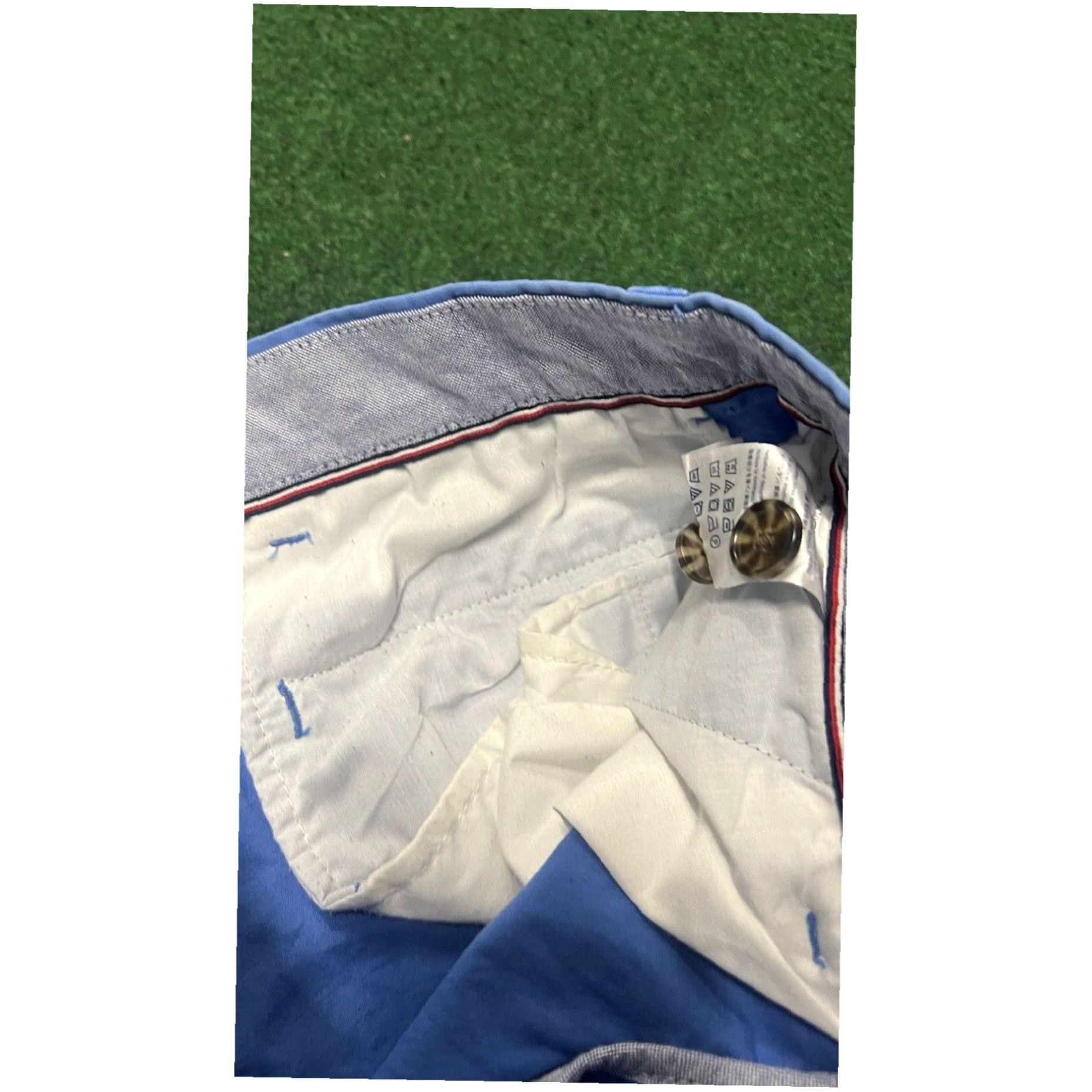 Tommy Hilfiger TOMMY HILFIGER Blue Flat Front Chino Cotton Shorts Size Men's Size 30 Size US 30 / EU 46 - 4 Thumbnail