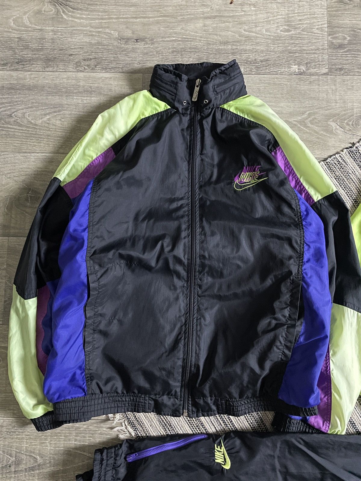 Nike 💧NIKE 90s 3in1 Bundle Nylon Tracksuit Pants + 2 Jackets S-M Size US 30 / EU 46 - 5 Thumbnail