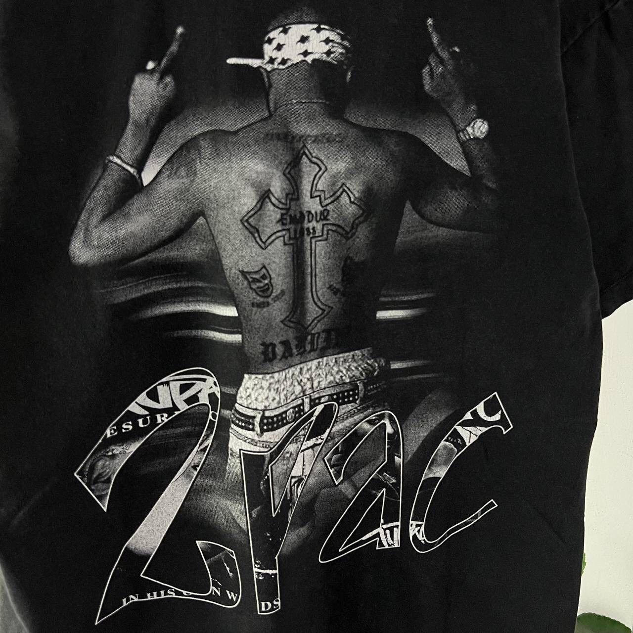 Band Tees 2 PAC Vintage Rap Tee Big Print Y2k Style Baggy Fit Size US L / EU 52-54 / 3 - 9 Thumbnail