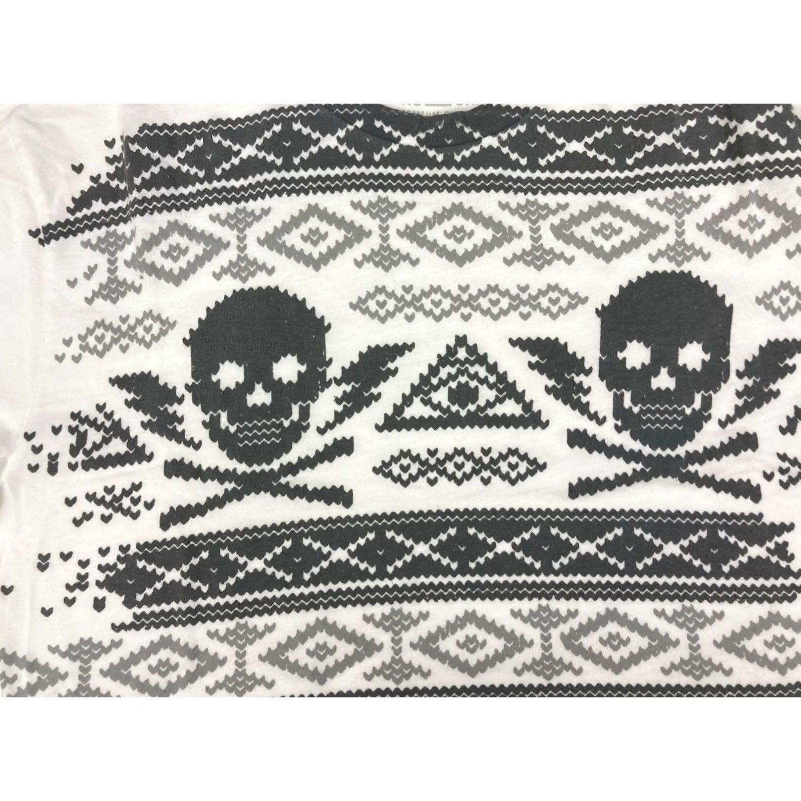 Ecko Unltd. VINTAGE Ecko Unltd. Skull Graphic T-shirt Men Medium White Short Sleeve Size US M / EU 48-50 / 2 - 2 Thumbnail