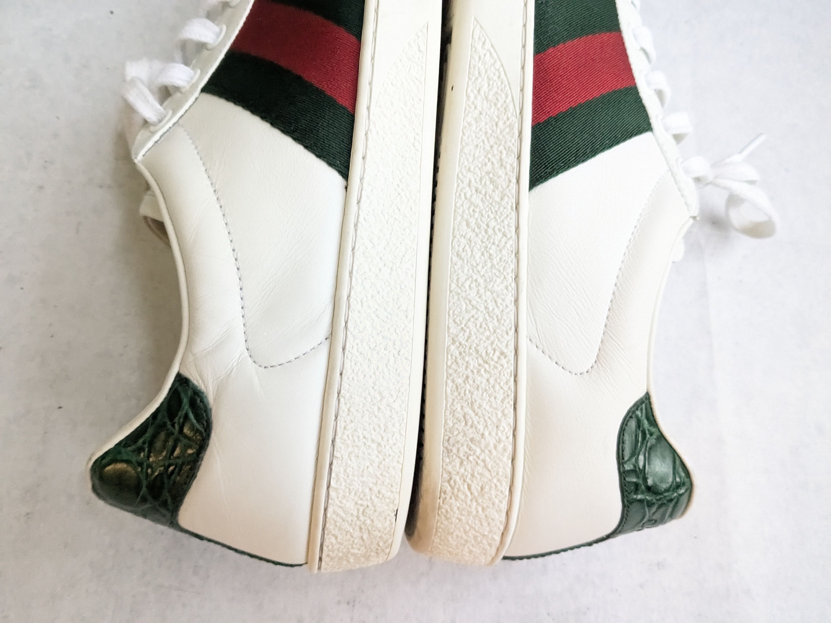 Gucci Gucci Ace Sneakers 8 White Low Tops Leather Size US 8 / EU 41 - 8 Thumbnail