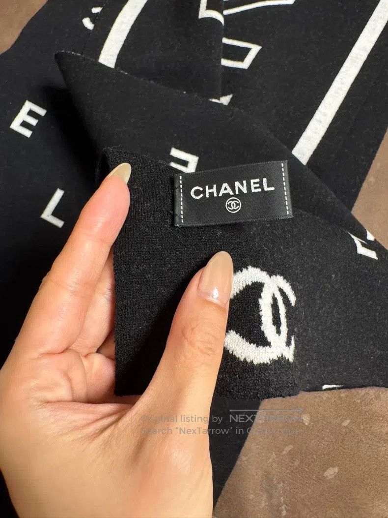 Chanel Chanel Panda double-sided scarf Size ONE SIZE - 4 Thumbnail