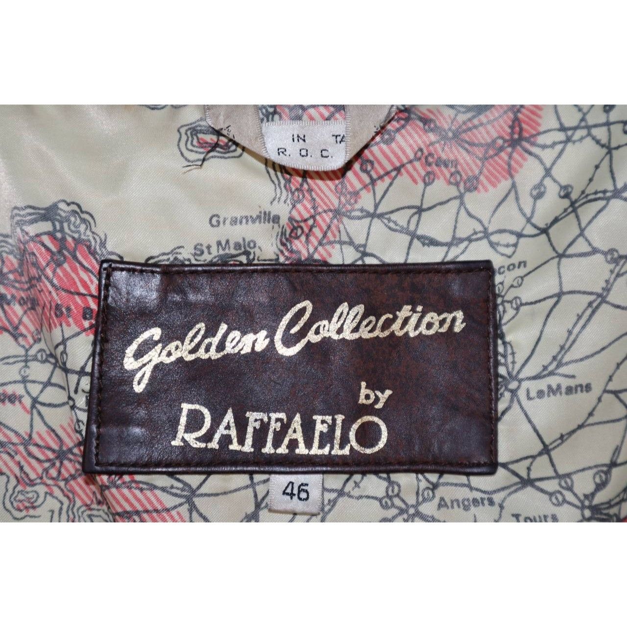 Vintage Vtg 70s Raffaelo Brown Leather Flight Bomber Jacket Sz 46 Size US L / EU 52-54 / 3 - 2 Thumbnail
