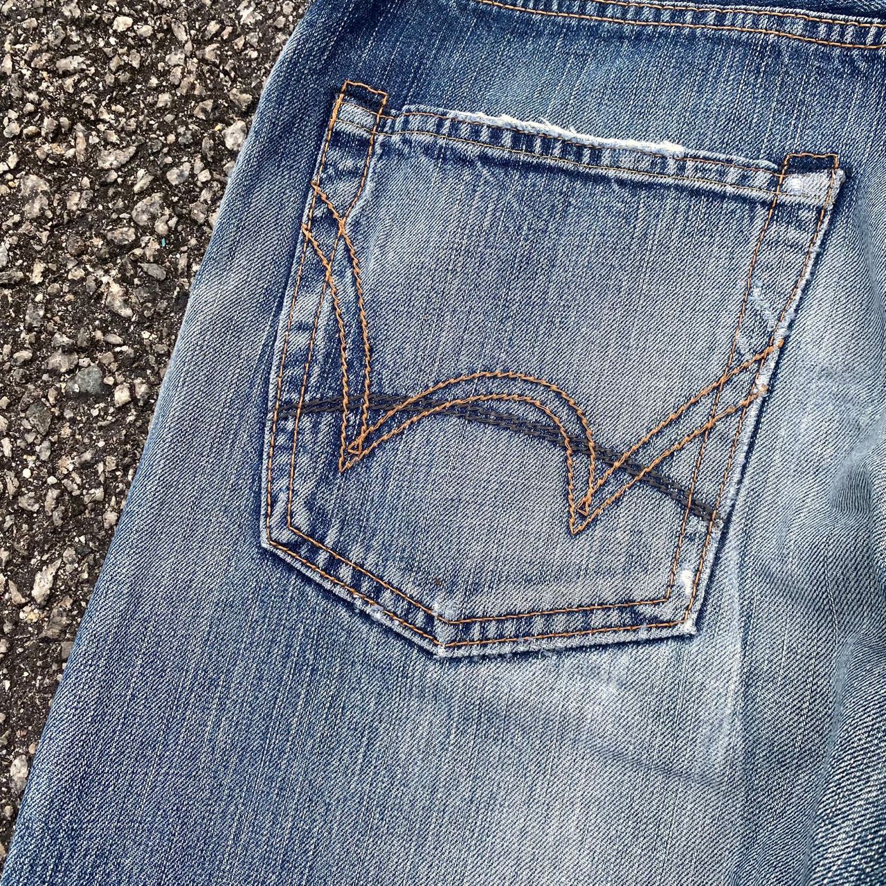 Edwin Vintage Edwin Selvegde Redline Distressed Denim Size US 31 - 11 Thumbnail