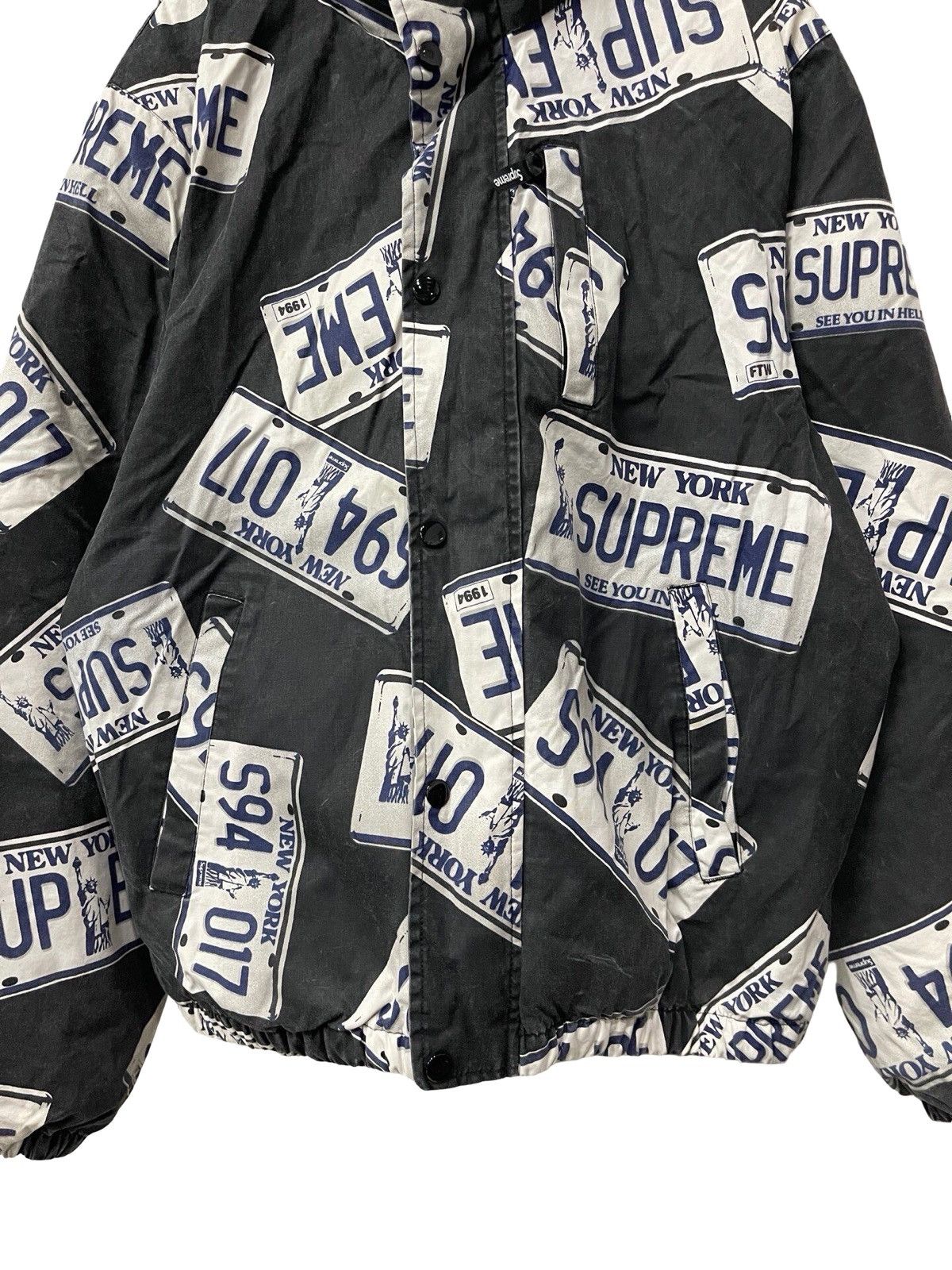 Supreme Supreme New York License Plate Puffy Jacket Size US L / EU 52-54 / 3 - 4 Thumbnail