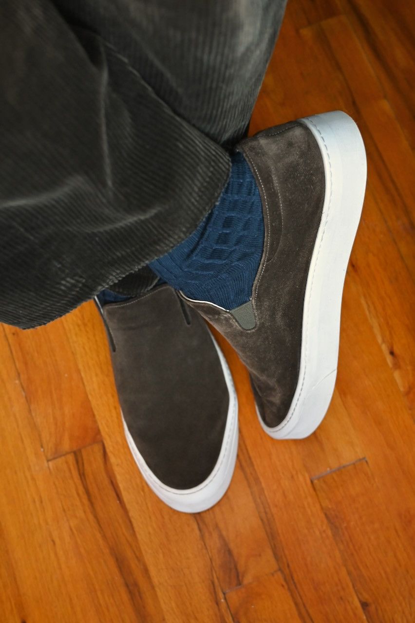 The Row Dean Suede Slip-On Sneaker Size US 12 / EU 45 - 1 Thumbnail
