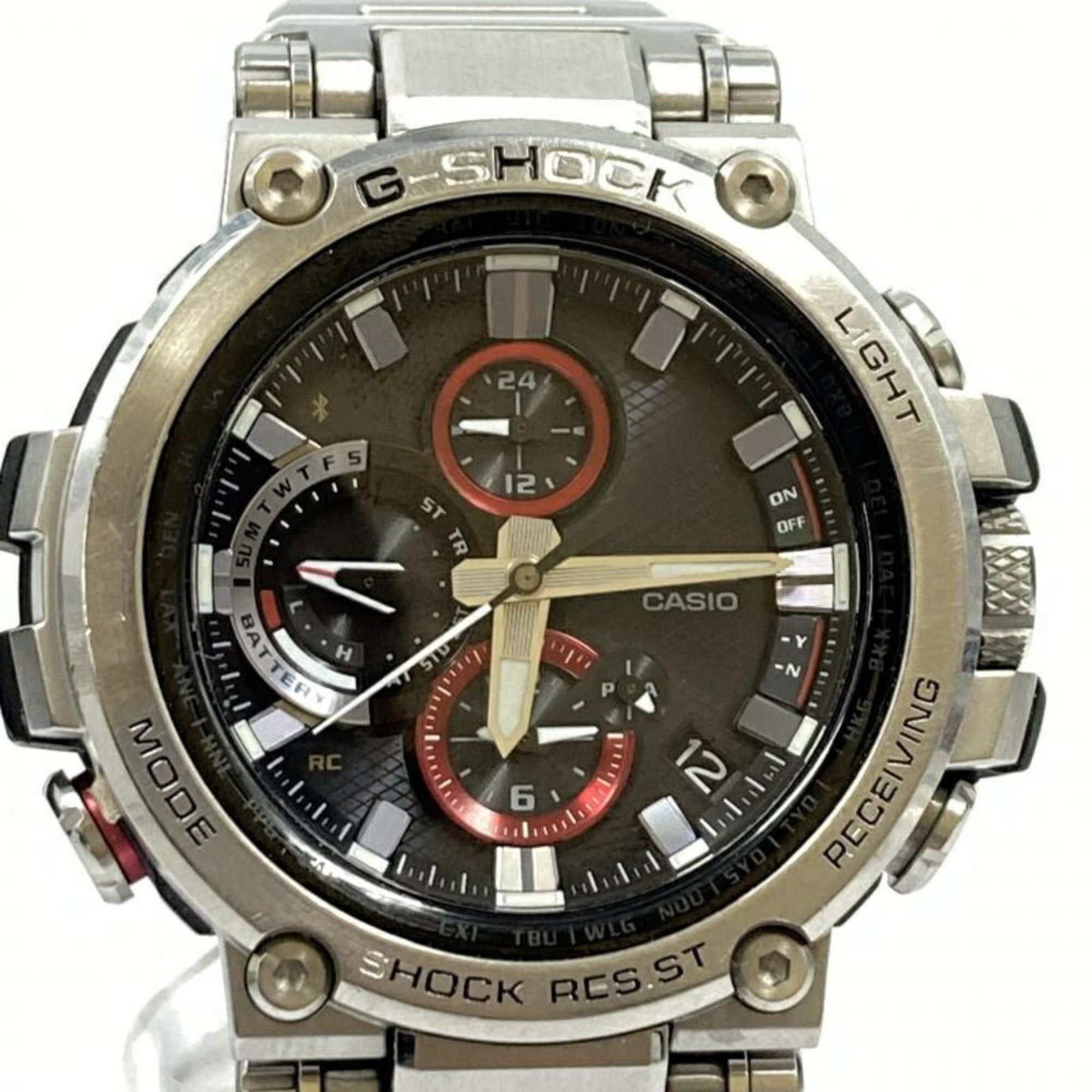 image of Casio G-Shock Watch Mtg-B1000D-1Ajf Mt-G G-Shock Radio Solar Mobile Link Silver, Women's