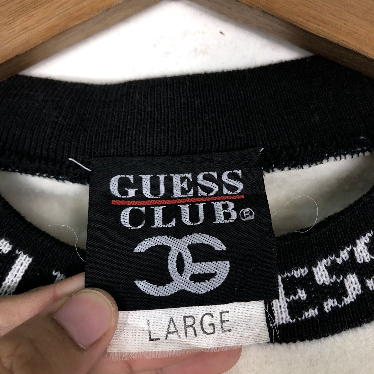 Guess 🔥Vintage Sweatshirt Guess Big Logo Size US L / EU 52-54 / 3 - 13 Thumbnail