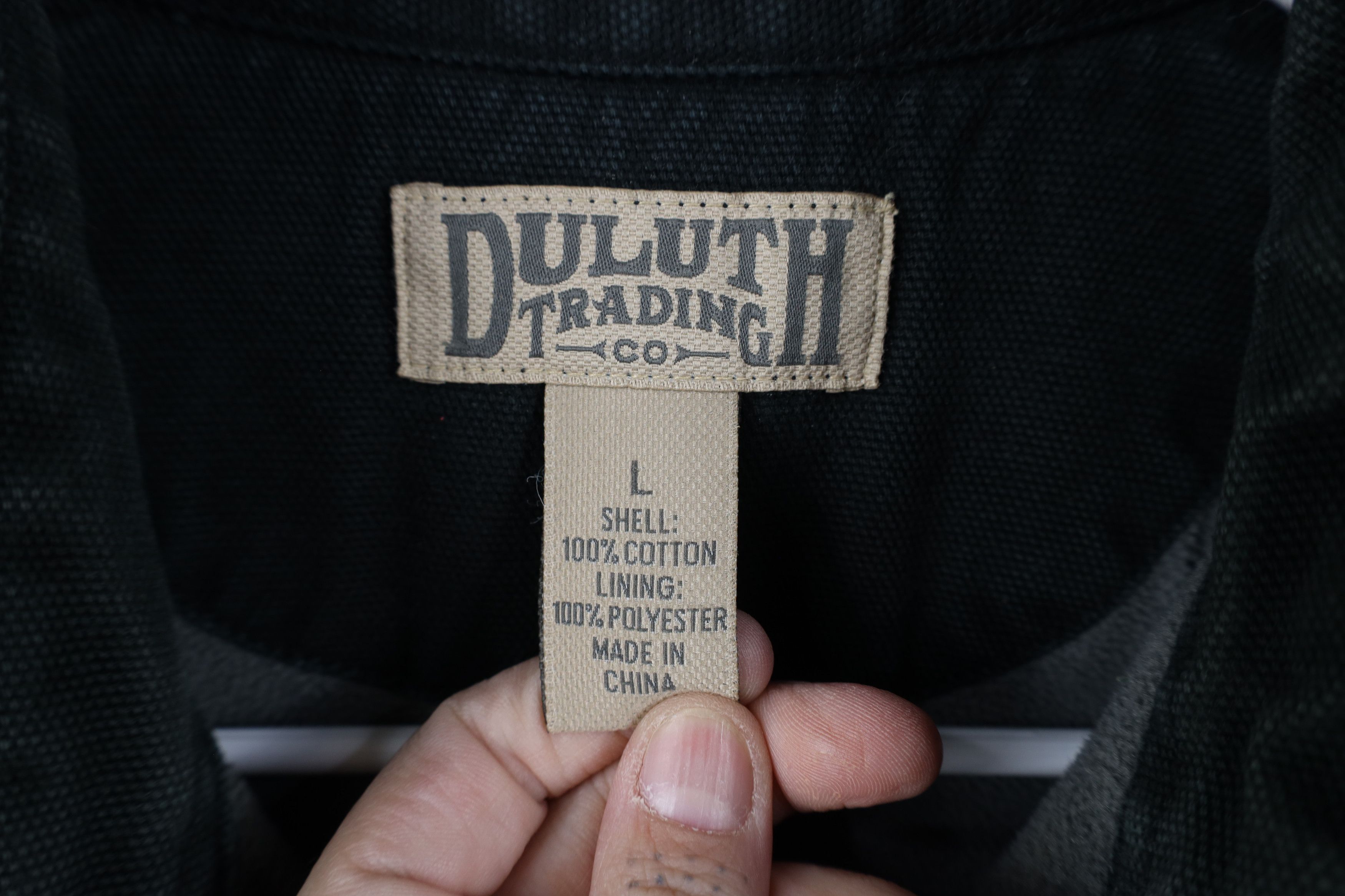 Duluth Trading Company Duluth Trading Co Fleece Lined Canvas Shirt Jacket Black Size US L / EU 52-54 / 3 - 9 Thumbnail