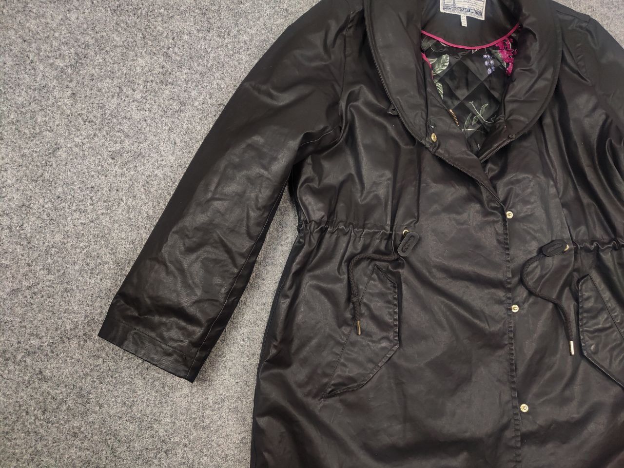 Vintage Joules swanson Design Wax Style Canvas Coat Parka Jacket Size XL / US 12-14 / IT 48-50 - 10 Thumbnail