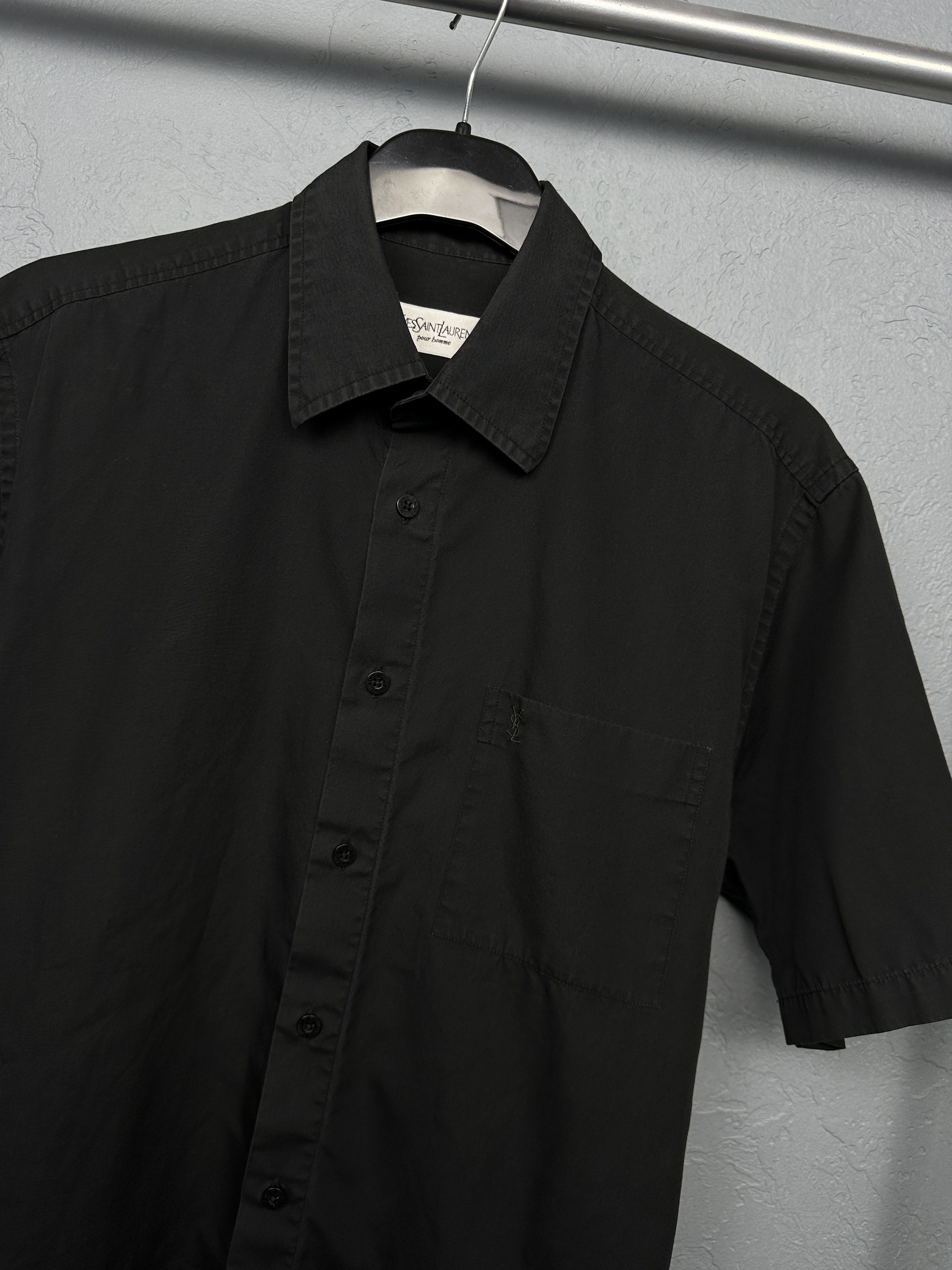 Yves Saint Laurent Yves Saint Laurent Mens Short Sleeve Shirt Size US M / EU 48-50 / 2 - 2 Thumbnail