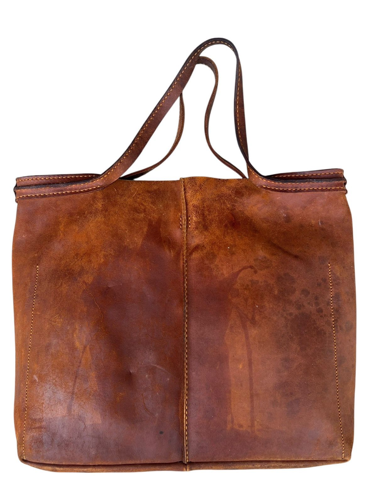 Leather Distressed Patina Leather Tote Bag GUATE Japan Size ONE SIZE - 11 Thumbnail