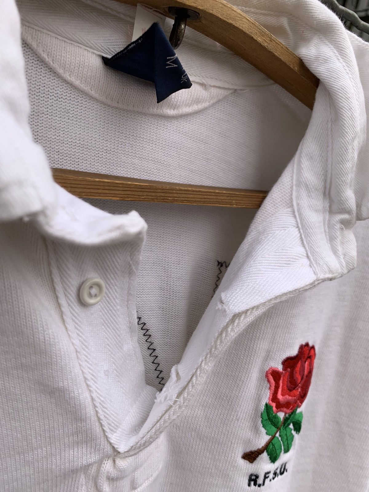 Nike 80s Nike England Vintage Rugby Shirt R.F.S.U. Size US M / EU 48-50 / 2 - 16 Thumbnail
