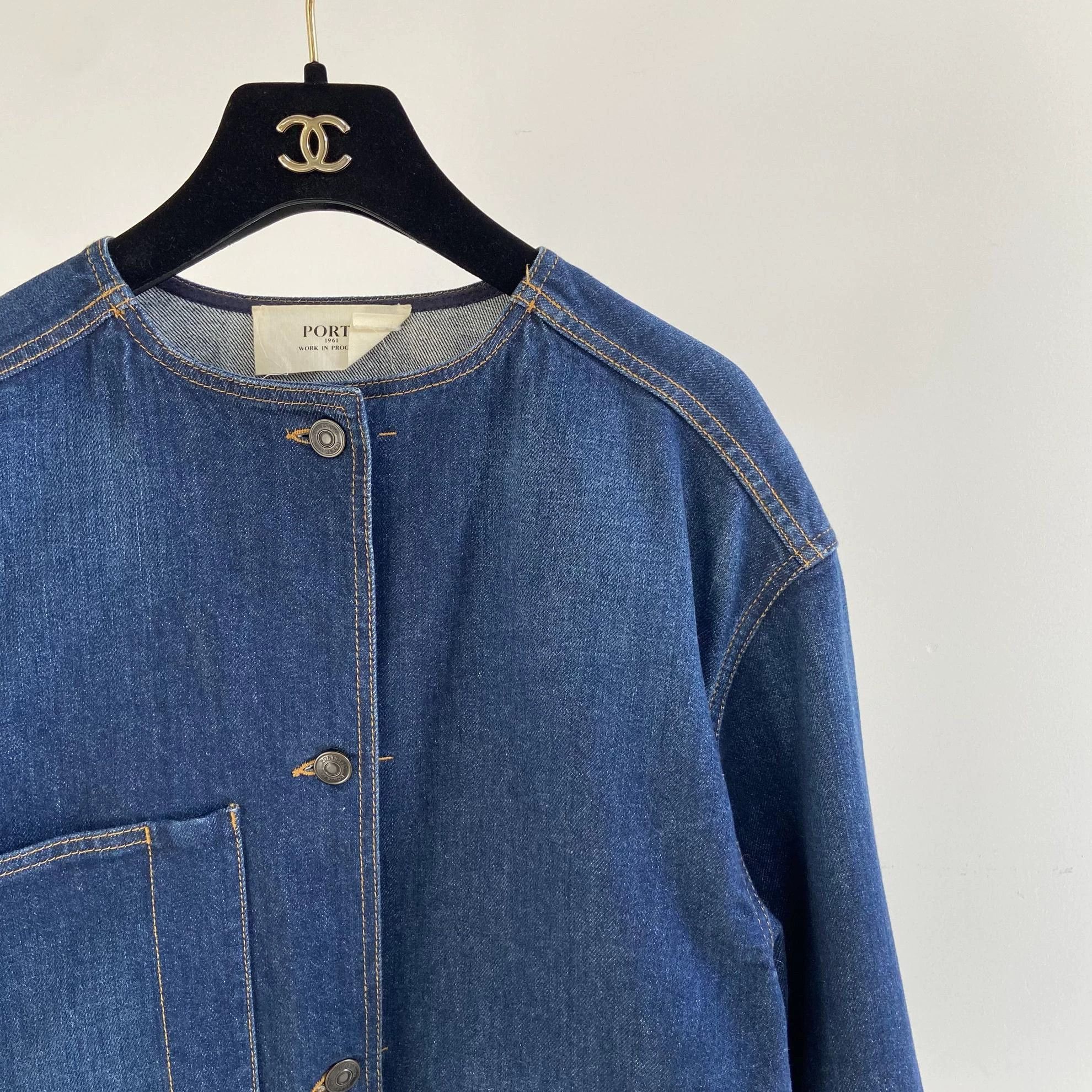 Vintage Vintage Ports Blue Denim Jacket L Size L / US 10 / IT 46 - 3 Thumbnail